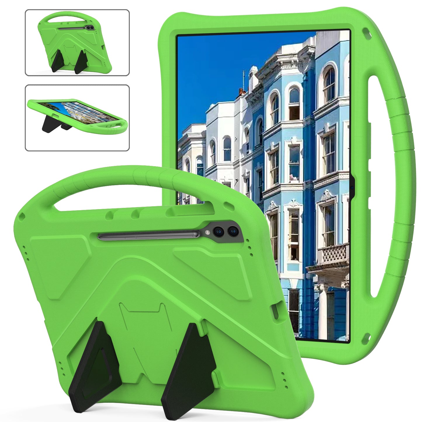 Shockproof Cover for Samsung Galaxy Tab S9 Ultra / S8 Ultra , Handle Kickstand Protective EVA Tablet Case
