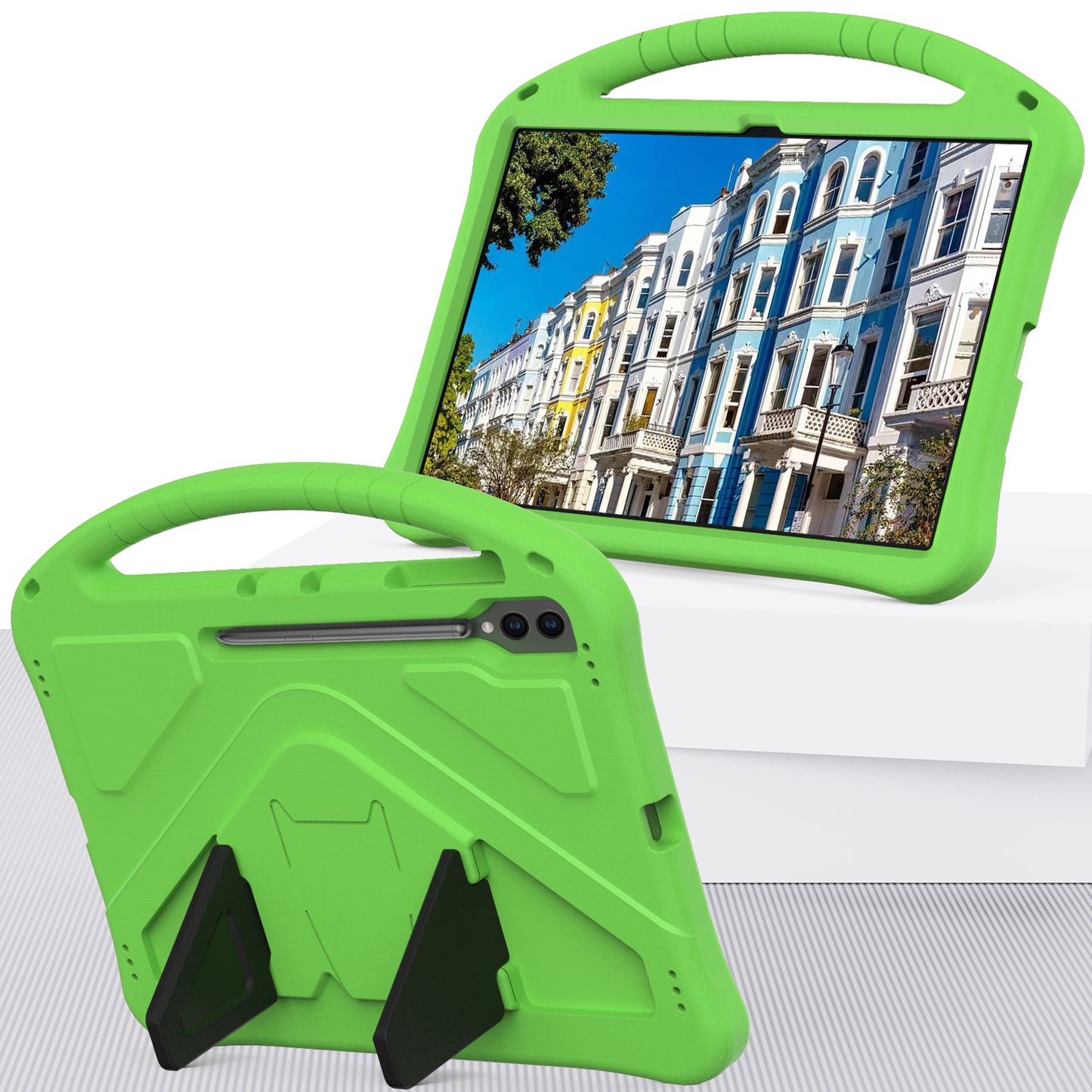Shockproof Cover for Samsung Galaxy Tab S9 Ultra / S8 Ultra , Handle Kickstand Protective EVA Tablet Case