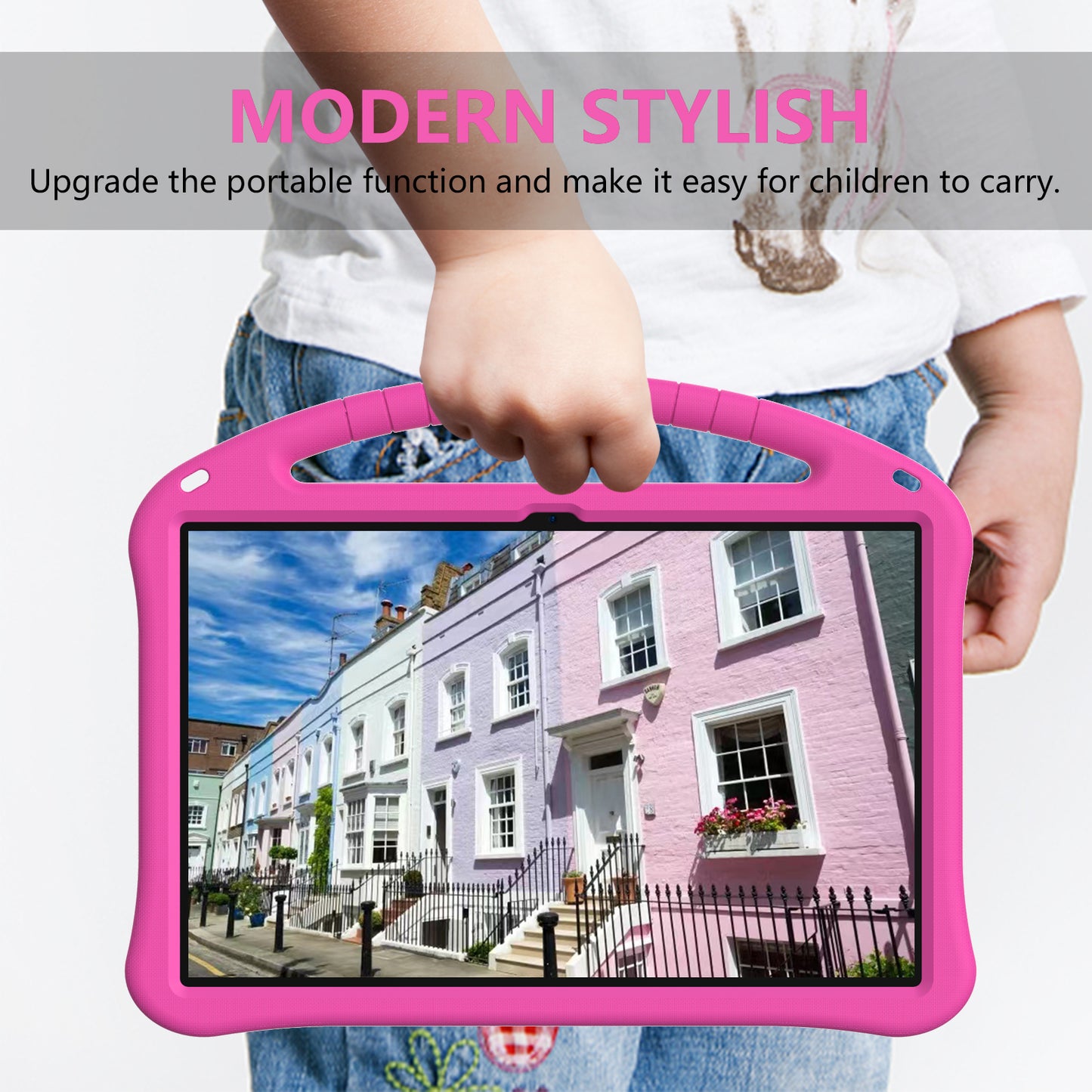 Shockproof Cover for Samsung Galaxy Tab S9 Ultra / S8 Ultra , Handle Kickstand Protective EVA Tablet Case