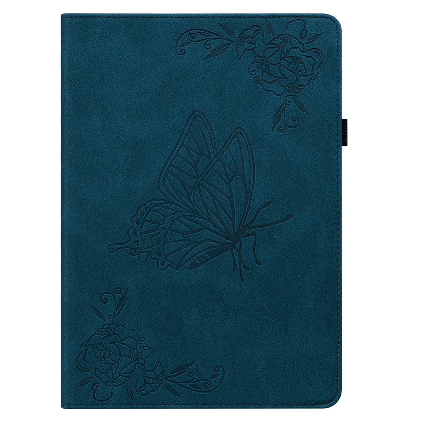 For Samsung Galaxy Tab A9 Leather Case Butterfly Flower Imprinted Tablet Cover