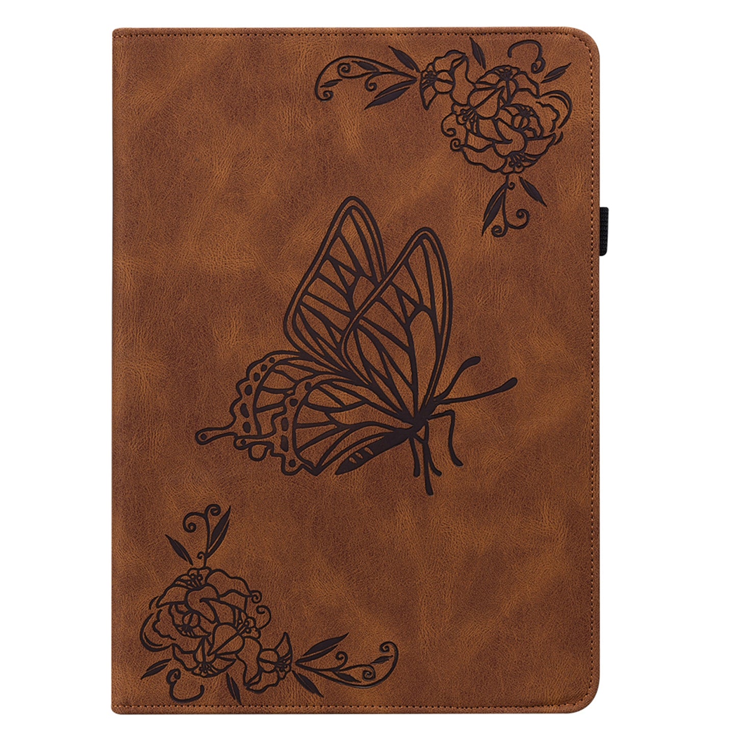 For Samsung Galaxy Tab A9 Leather Case Butterfly Flower Imprinted Tablet Cover