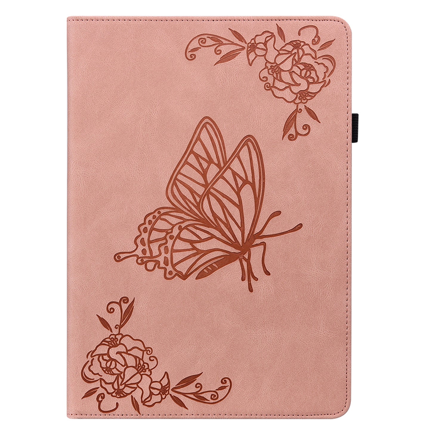 For Samsung Galaxy Tab A9 Leather Case Butterfly Flower Imprinted Tablet Cover