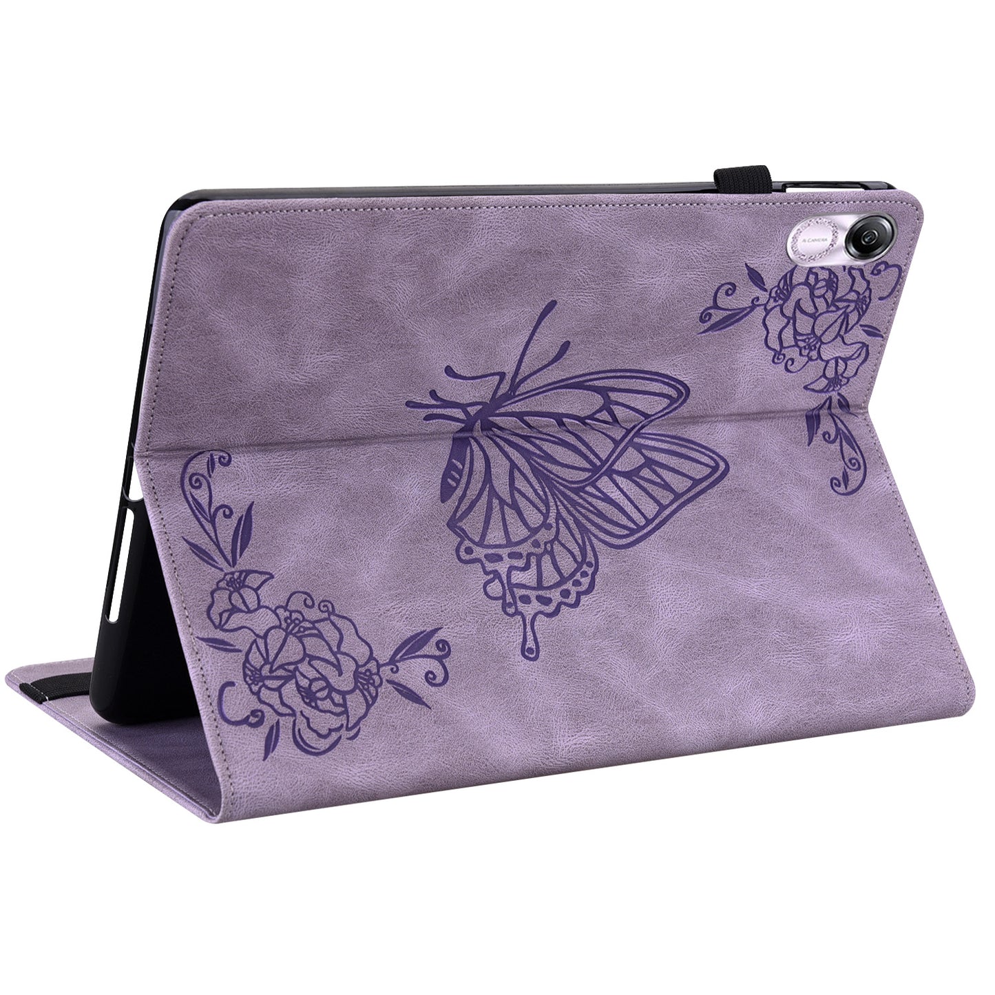 For Honor Pad X8 Pro / Pad X9 Leather Cover Imprinted Flip Stand Card Holder Tablet Case