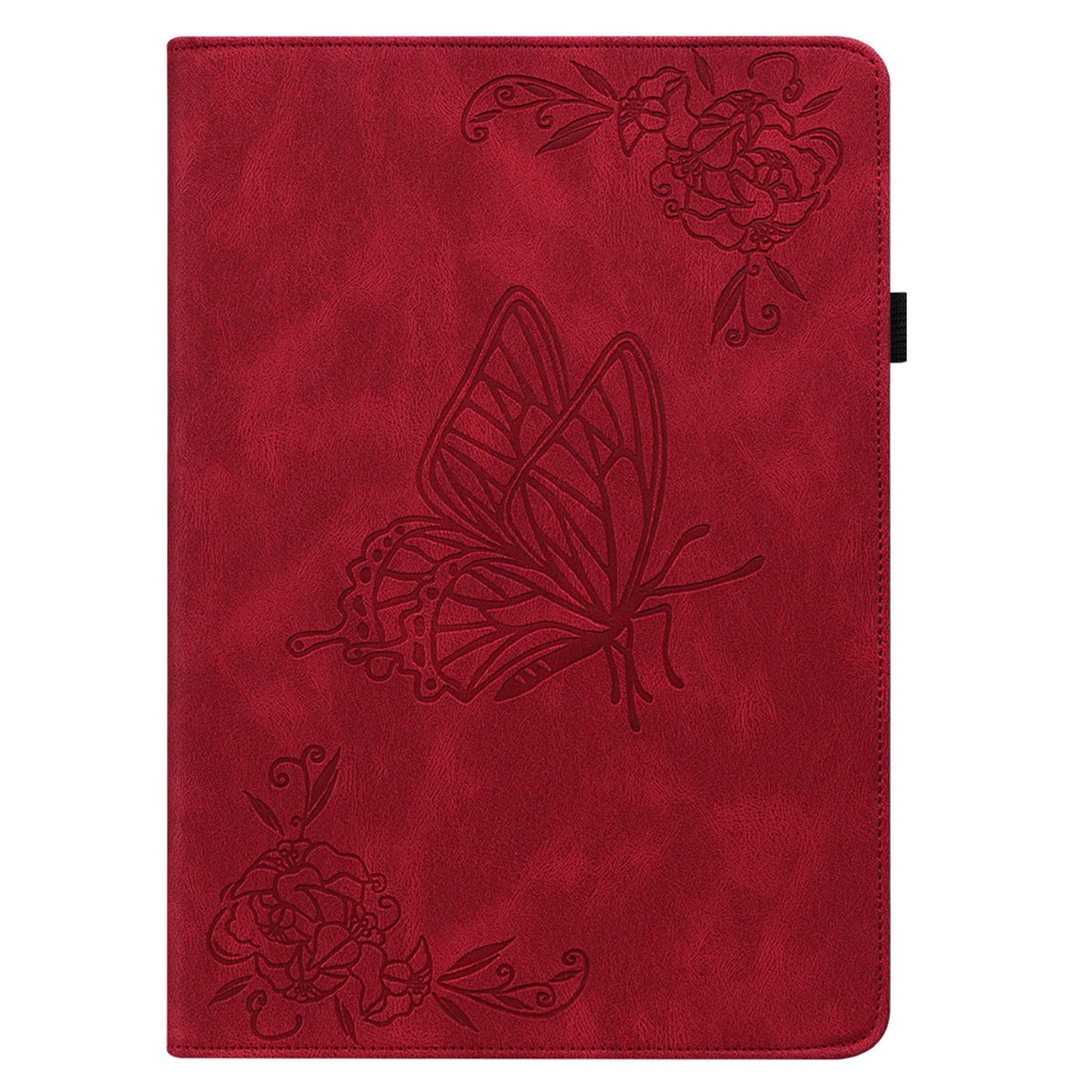 For Lenovo Tab P12 Case Butterfly Flower Imprinted PU Leather Stand Tablet Cover