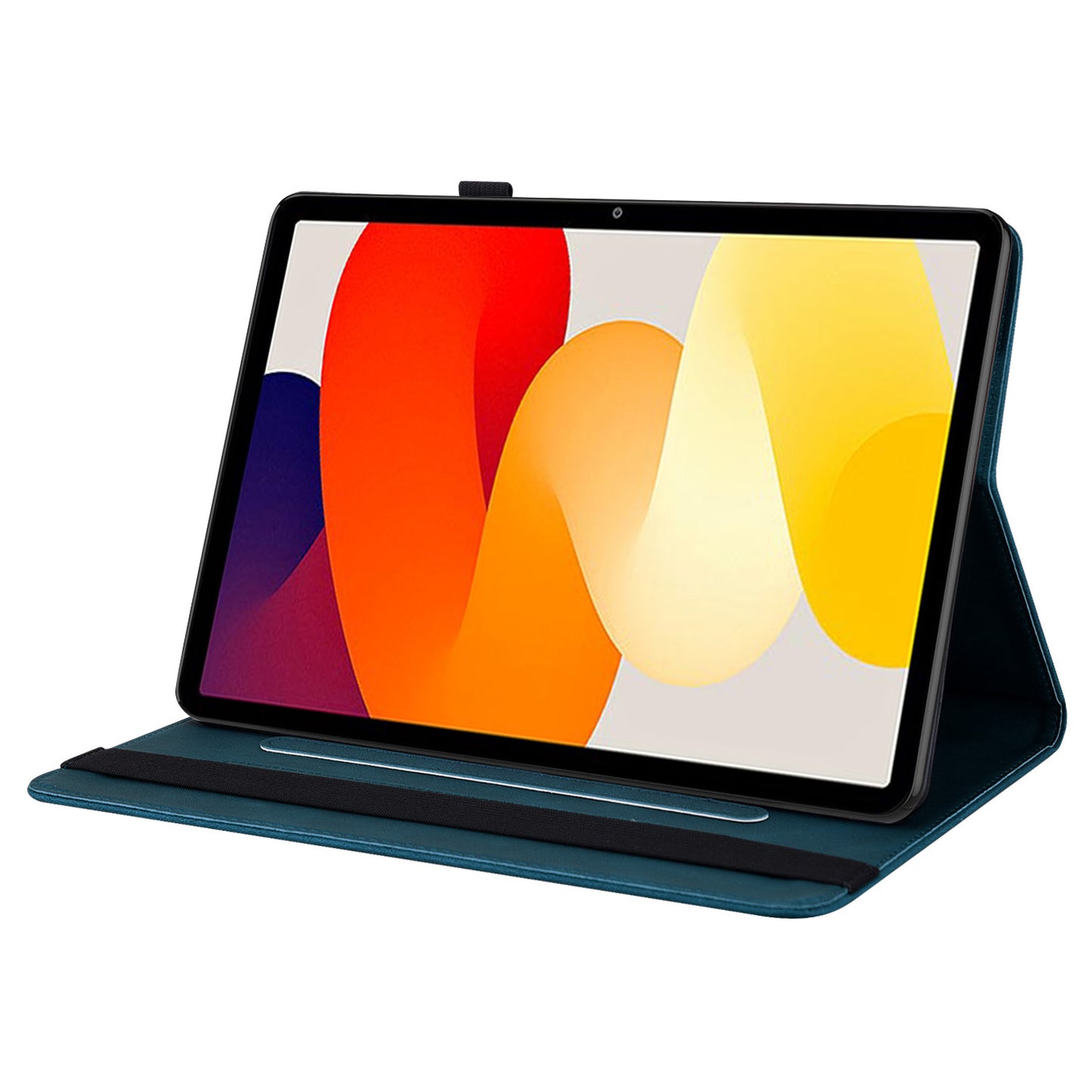 For Xiaomi Redmi Pad SE Case PU Leather Card Holder Imprinted Stand Tablet Cover