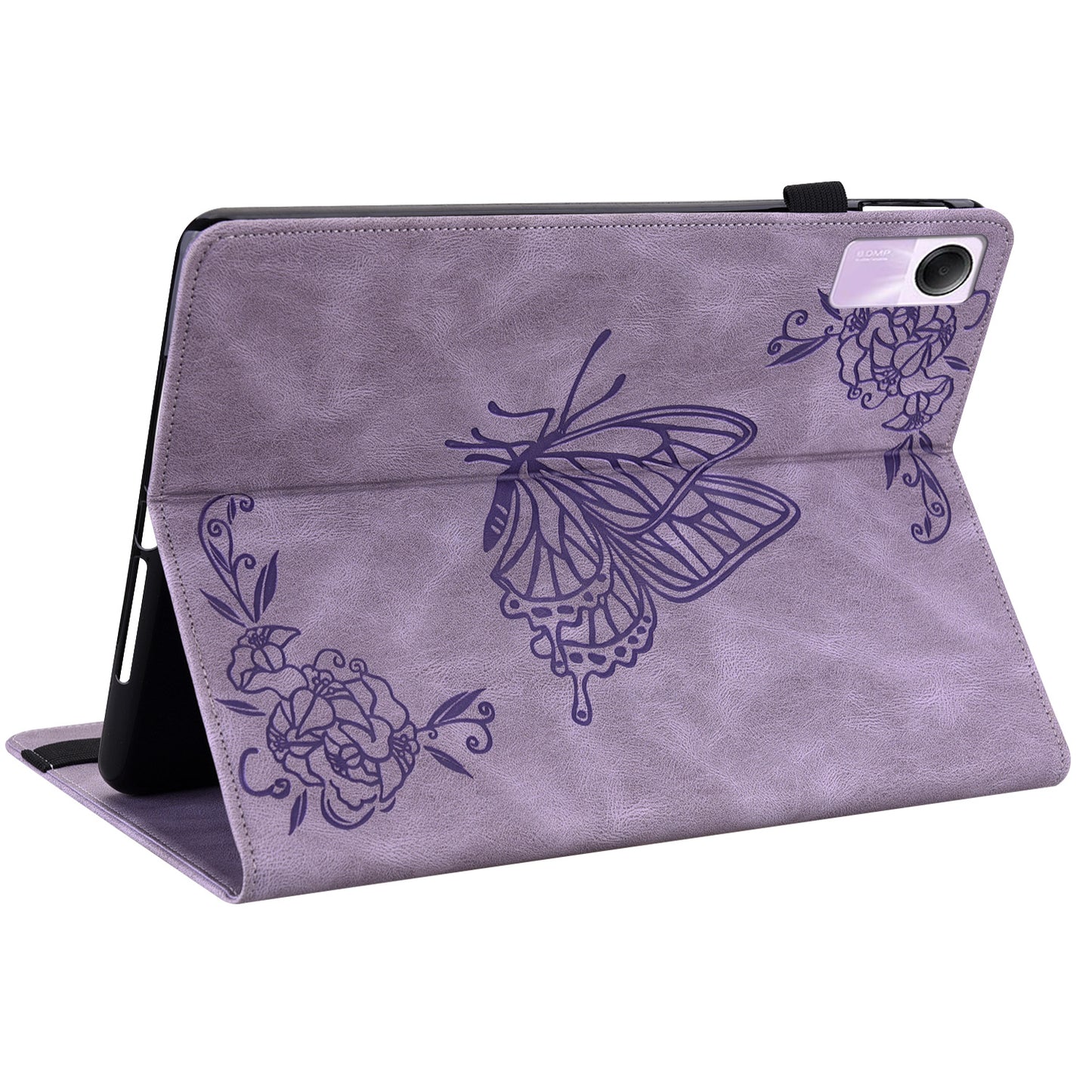For Xiaomi Redmi Pad SE Case PU Leather Card Holder Imprinted Stand Tablet Cover