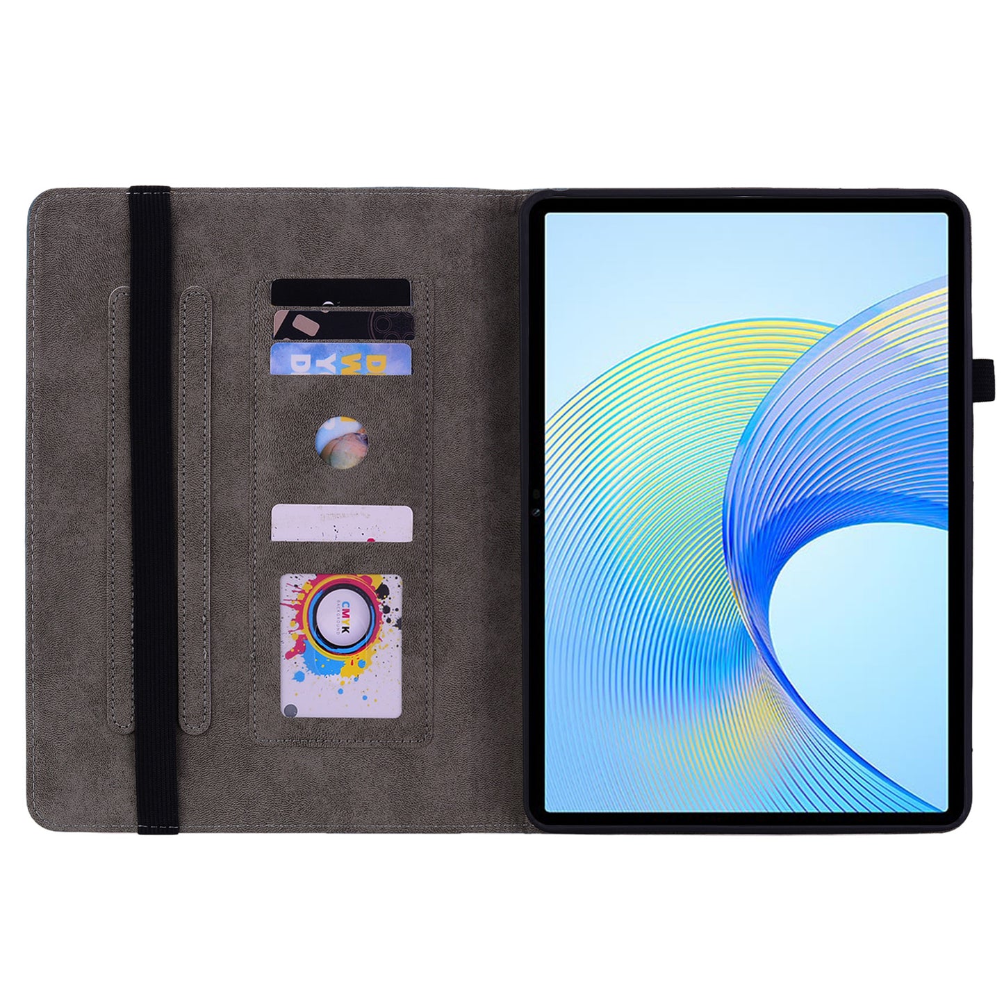 For Honor Pad X8 Pro / Pad X9 Cover Butterfly Rose Imprint PU Leather Tablet Case
