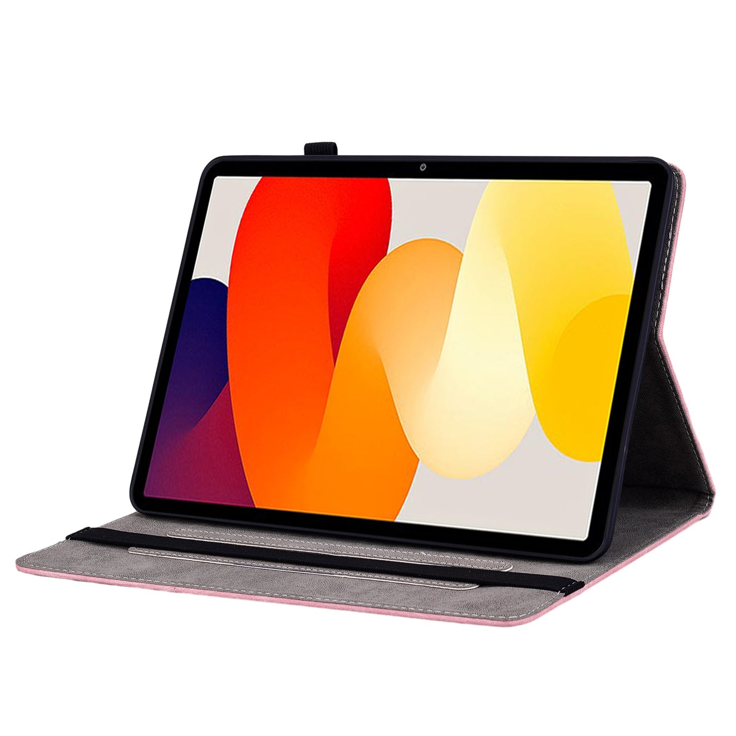 For Xiaomi Redmi Pad SE Case PU Leather Imprinted Card Holder Tablet Cover