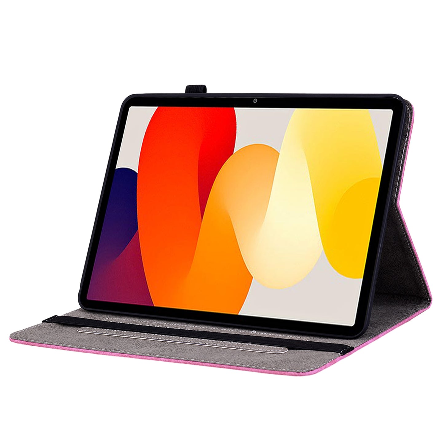 For Xiaomi Redmi Pad SE Case PU Leather Imprinted Card Holder Tablet Cover