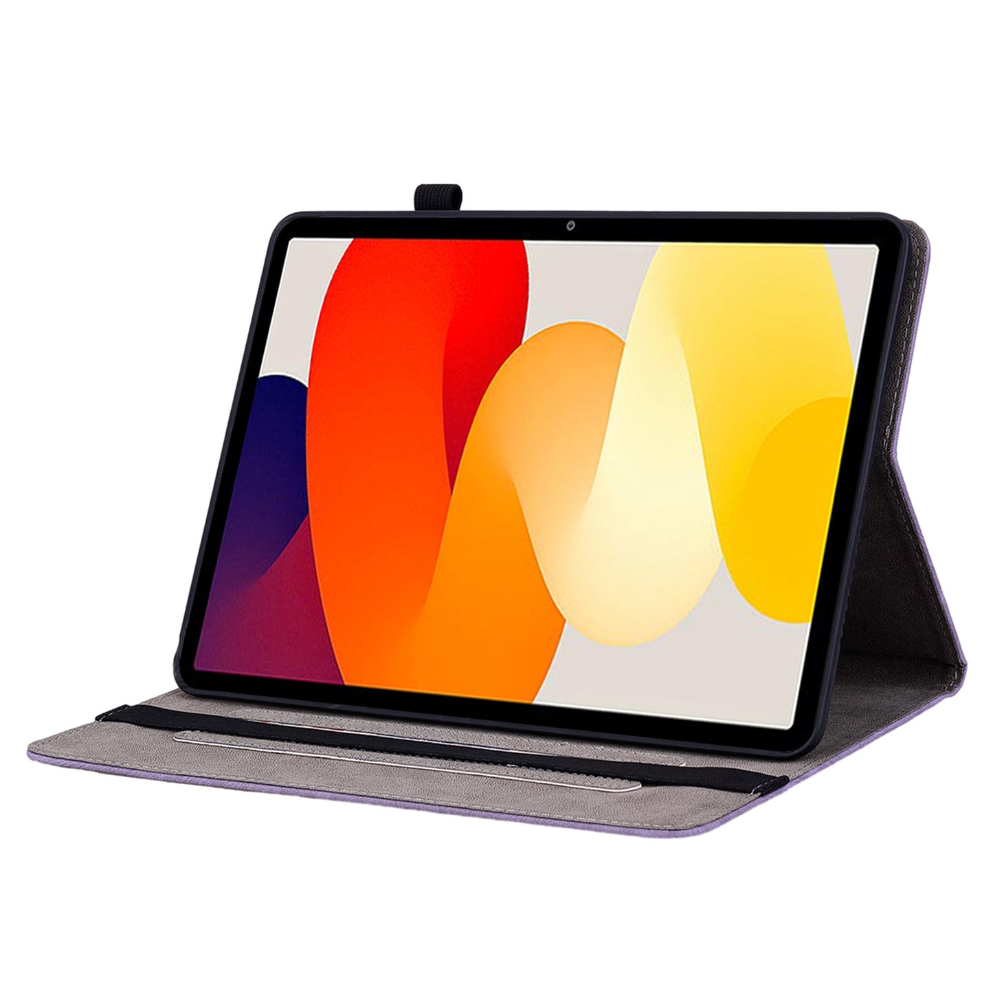 For Xiaomi Redmi Pad SE Case PU Leather Imprinted Card Holder Tablet Cover
