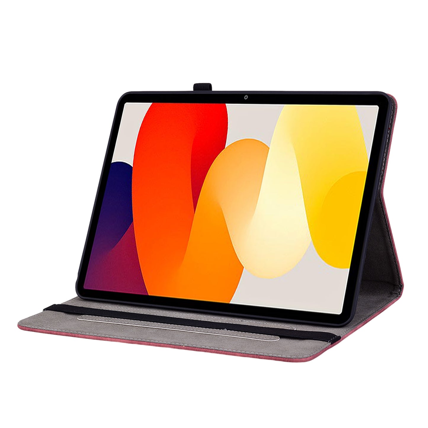 For Xiaomi Redmi Pad SE Case PU Leather Imprinted Card Holder Tablet Cover