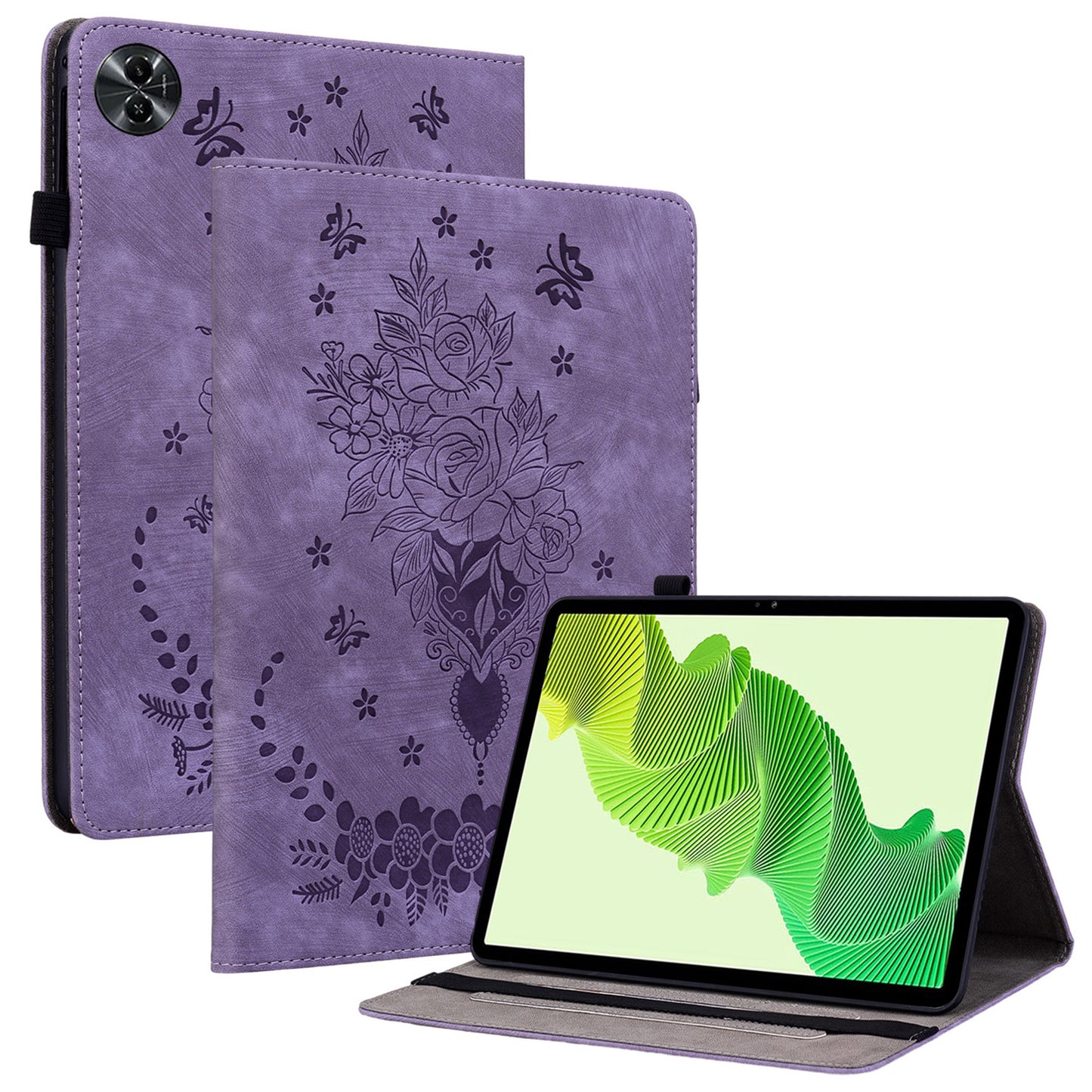 For Realme Pad 2 Protection Case PU Leather Stand Card Holder Tablet Cover