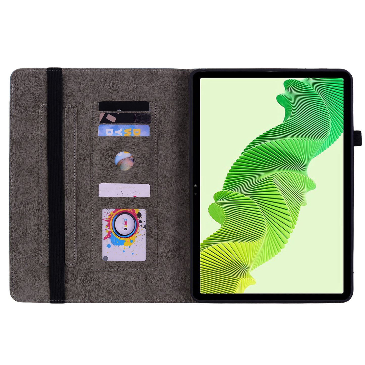 For Realme Pad 2 Protection Case PU Leather Stand Card Holder Tablet Cover