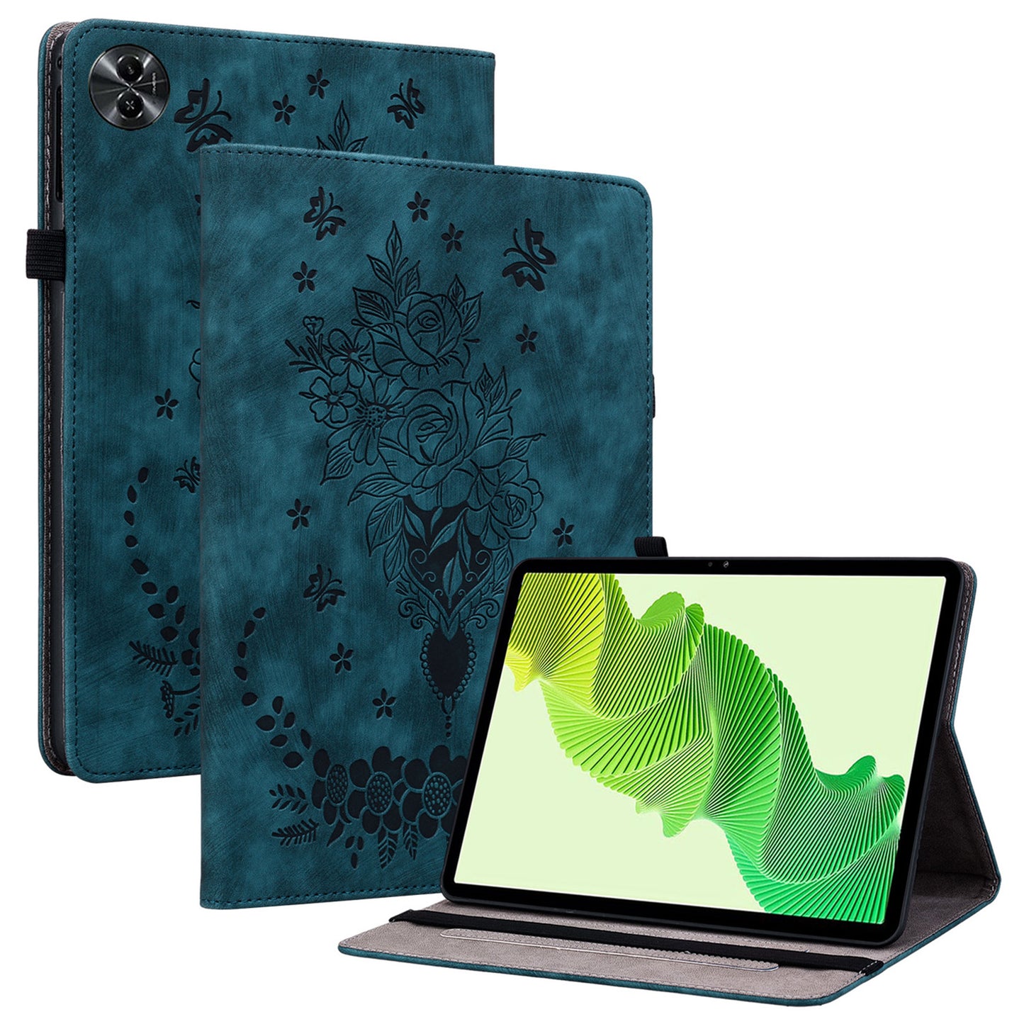For Realme Pad 2 Protection Case PU Leather Stand Card Holder Tablet Cover