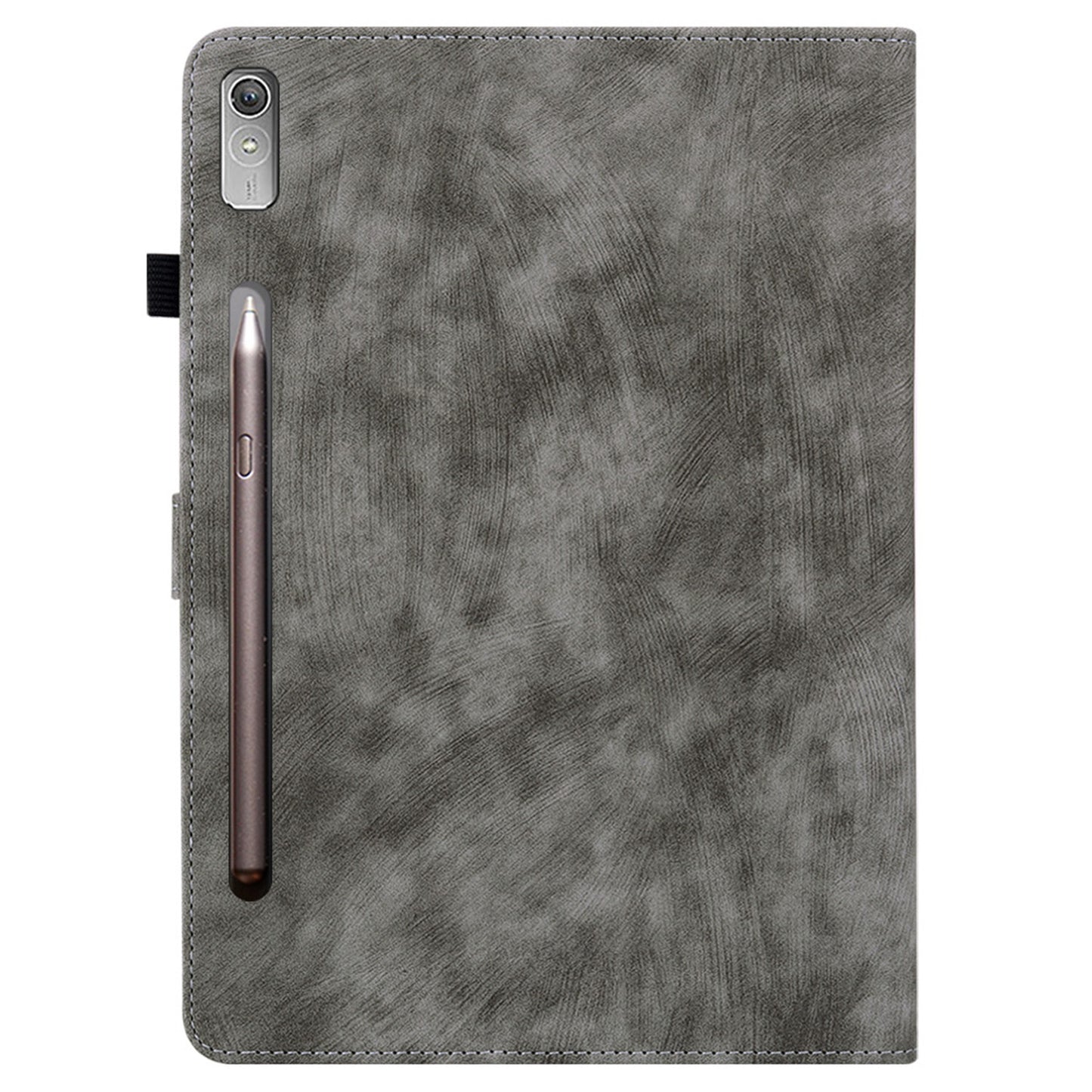 For Lenovo Tab P12 Leather Case Cute Tiger Imprinted PU Leather Card Holder Tablet Cover
