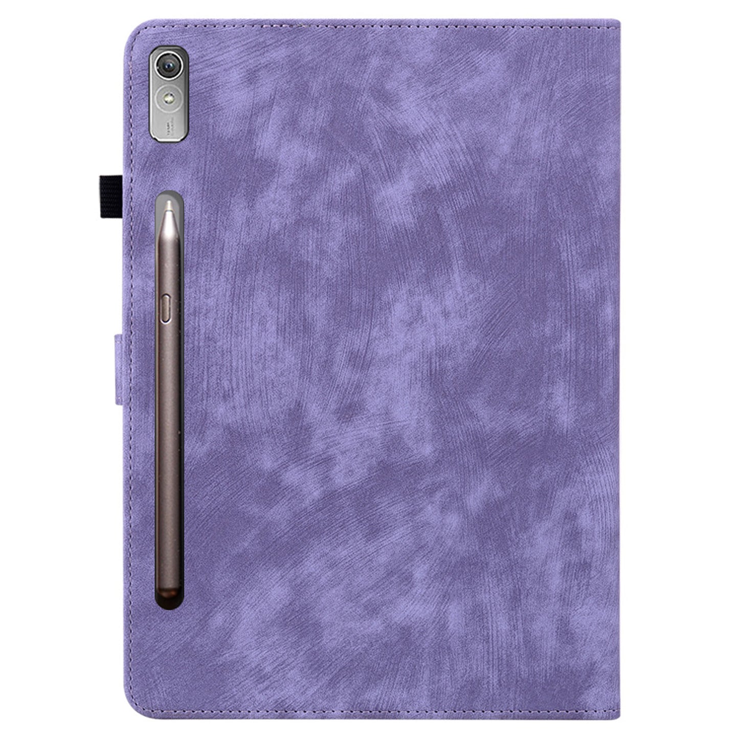 For Lenovo Tab P12 Leather Case Cute Tiger Imprinted PU Leather Card Holder Tablet Cover