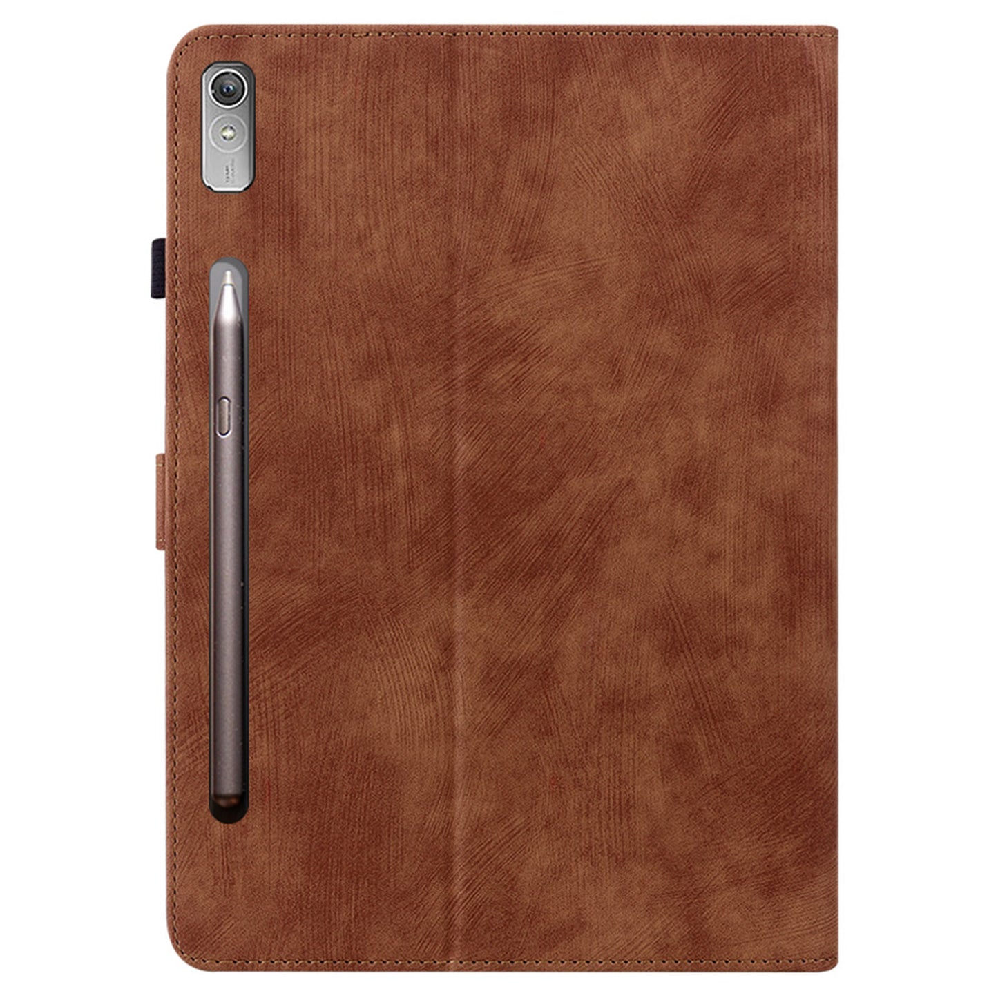 For Lenovo Tab P12 Leather Case Cute Tiger Imprinted PU Leather Card Holder Tablet Cover