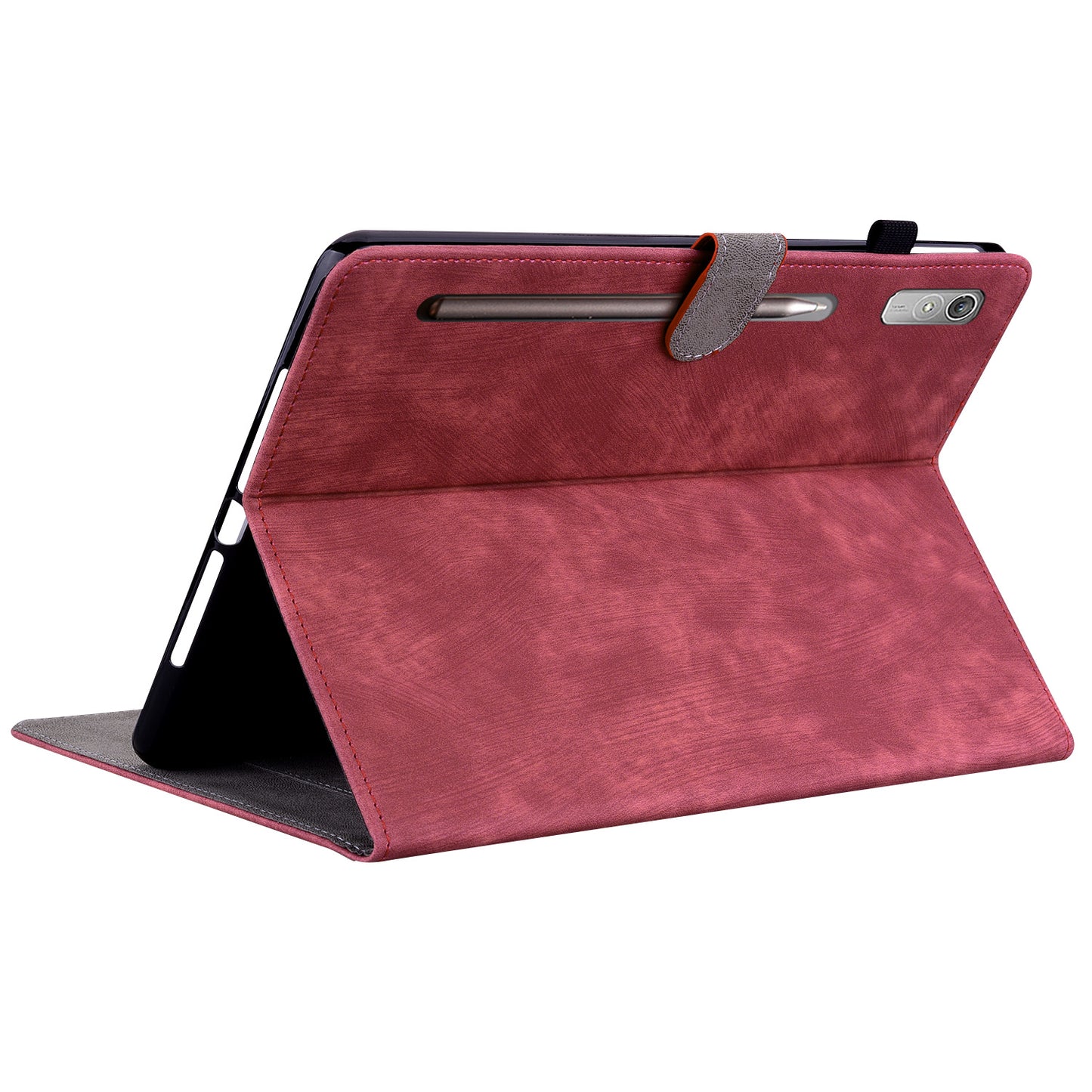 For Lenovo Tab P12 Leather Case Cute Tiger Imprinted PU Leather Card Holder Tablet Cover