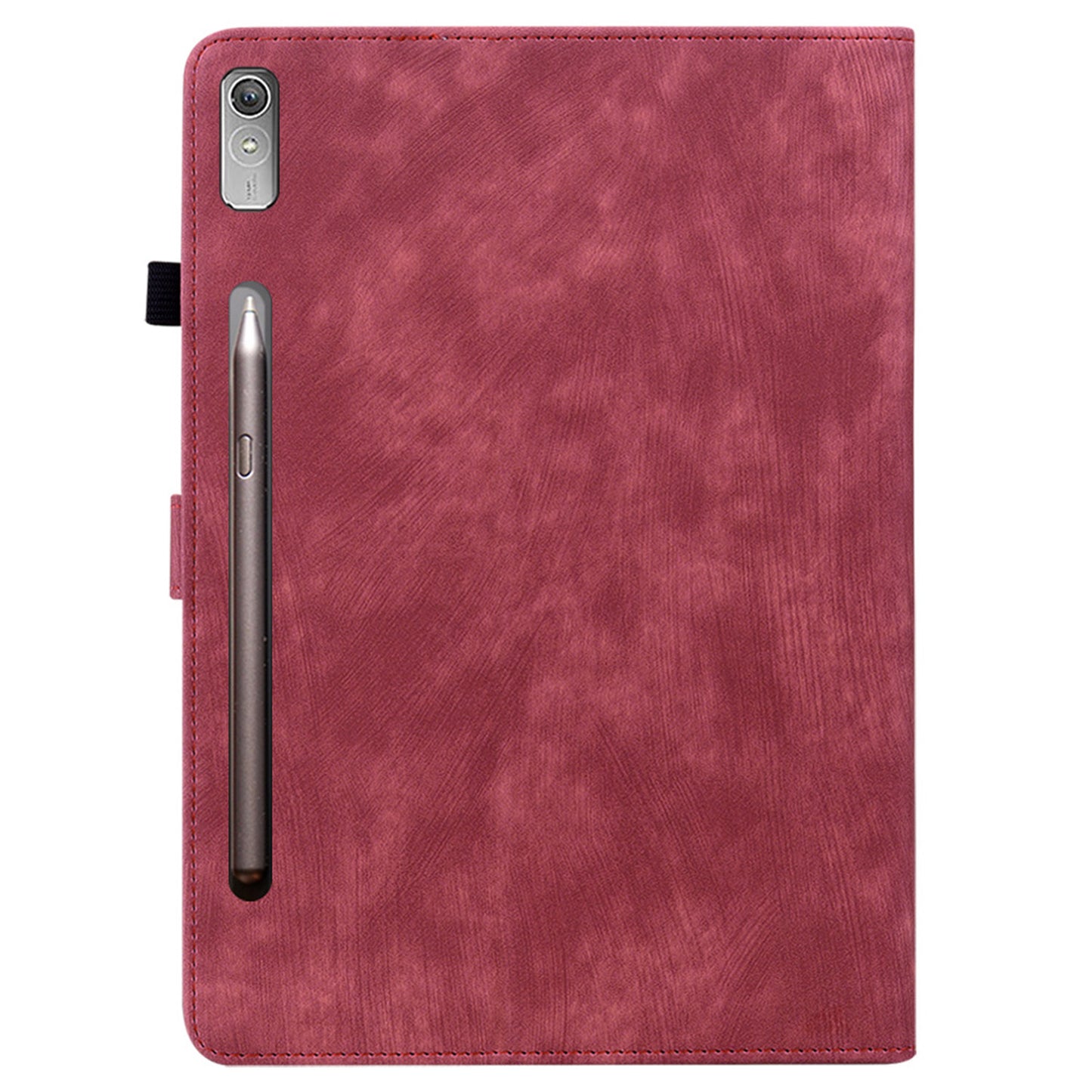 For Lenovo Tab P12 Leather Case Cute Tiger Imprinted PU Leather Card Holder Tablet Cover