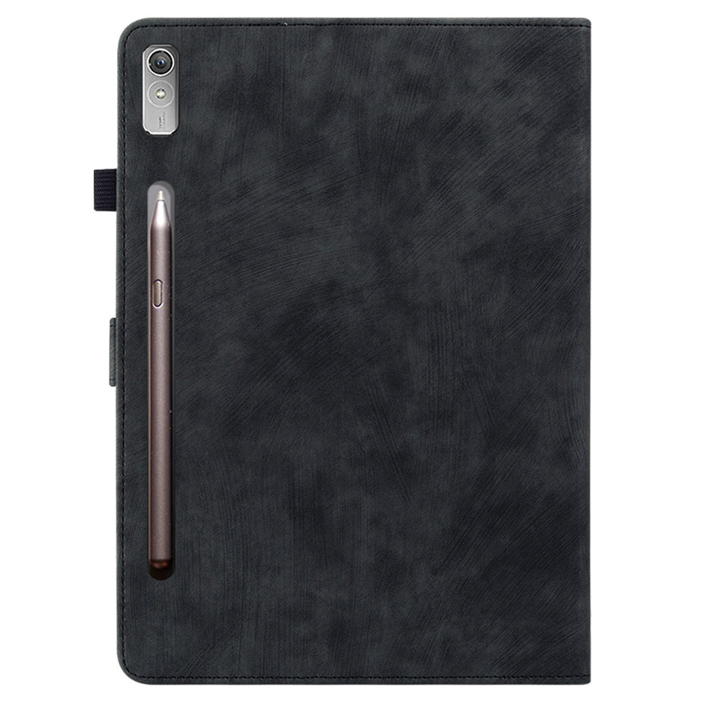 For Lenovo Tab P12 Leather Case Cute Tiger Imprinted PU Leather Card Holder Tablet Cover