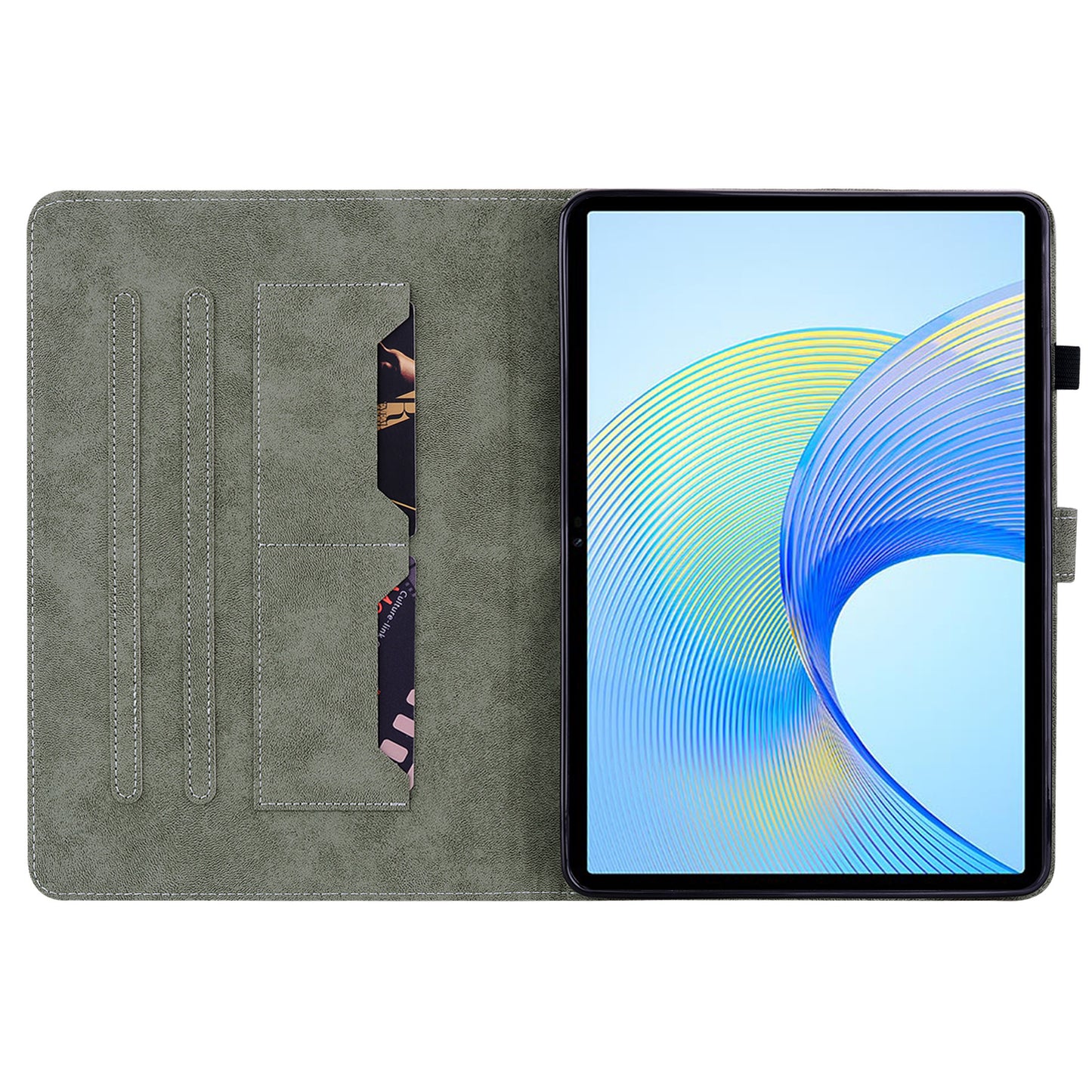For Honor Pad X8 Pro / Pad X9 Case Cute Tiger Imprinted PU Leather Stand Tablet Cover