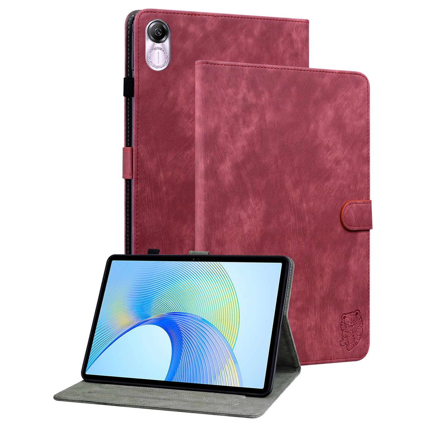 For Honor Pad X8 Pro / Pad X9 Case Cute Tiger Imprinted PU Leather Stand Tablet Cover