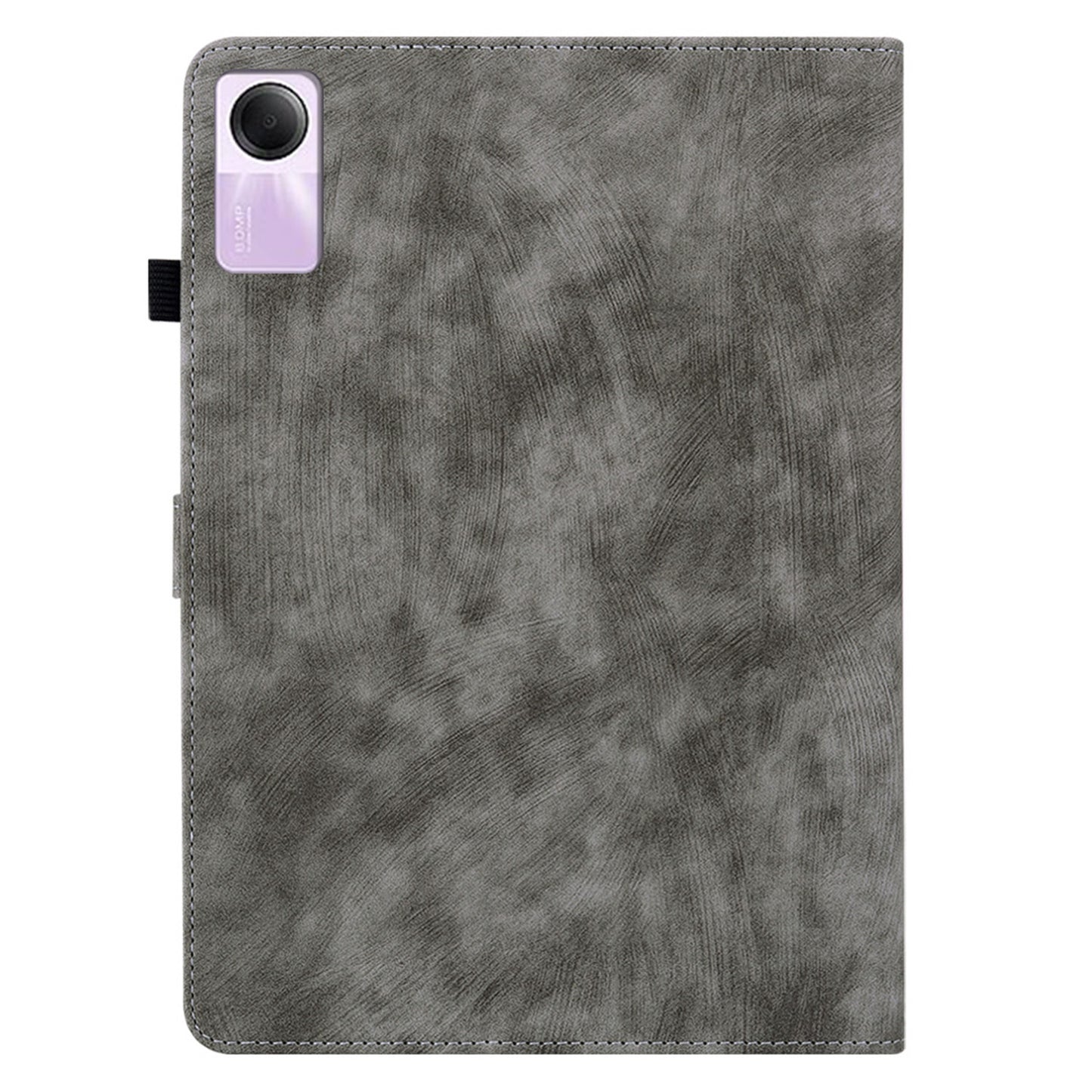 For Xiaomi Redmi Pad SE Cover Cute Tiger Imprint Leather Tablet Case with Card Slots