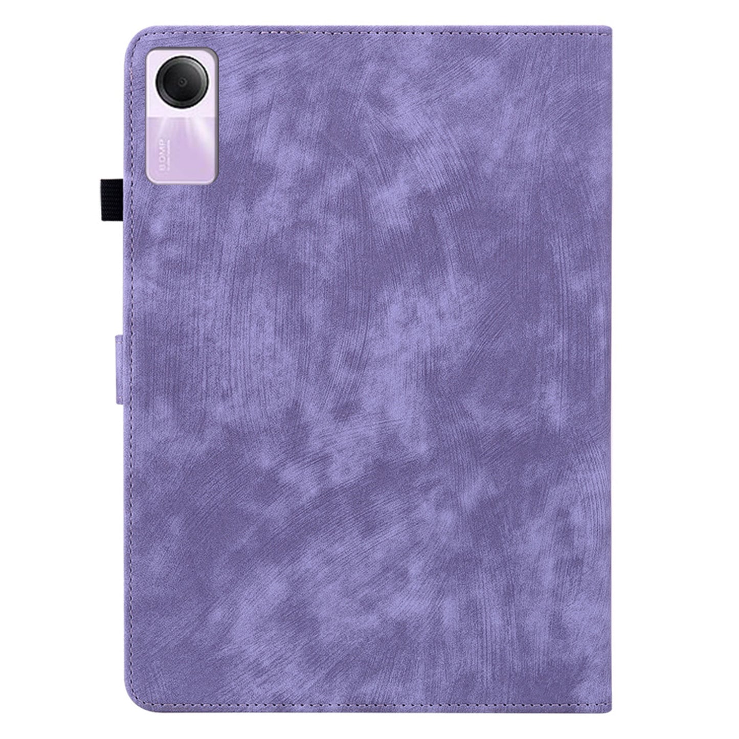 For Xiaomi Redmi Pad SE Cover Cute Tiger Imprint Leather Tablet Case with Card Slots