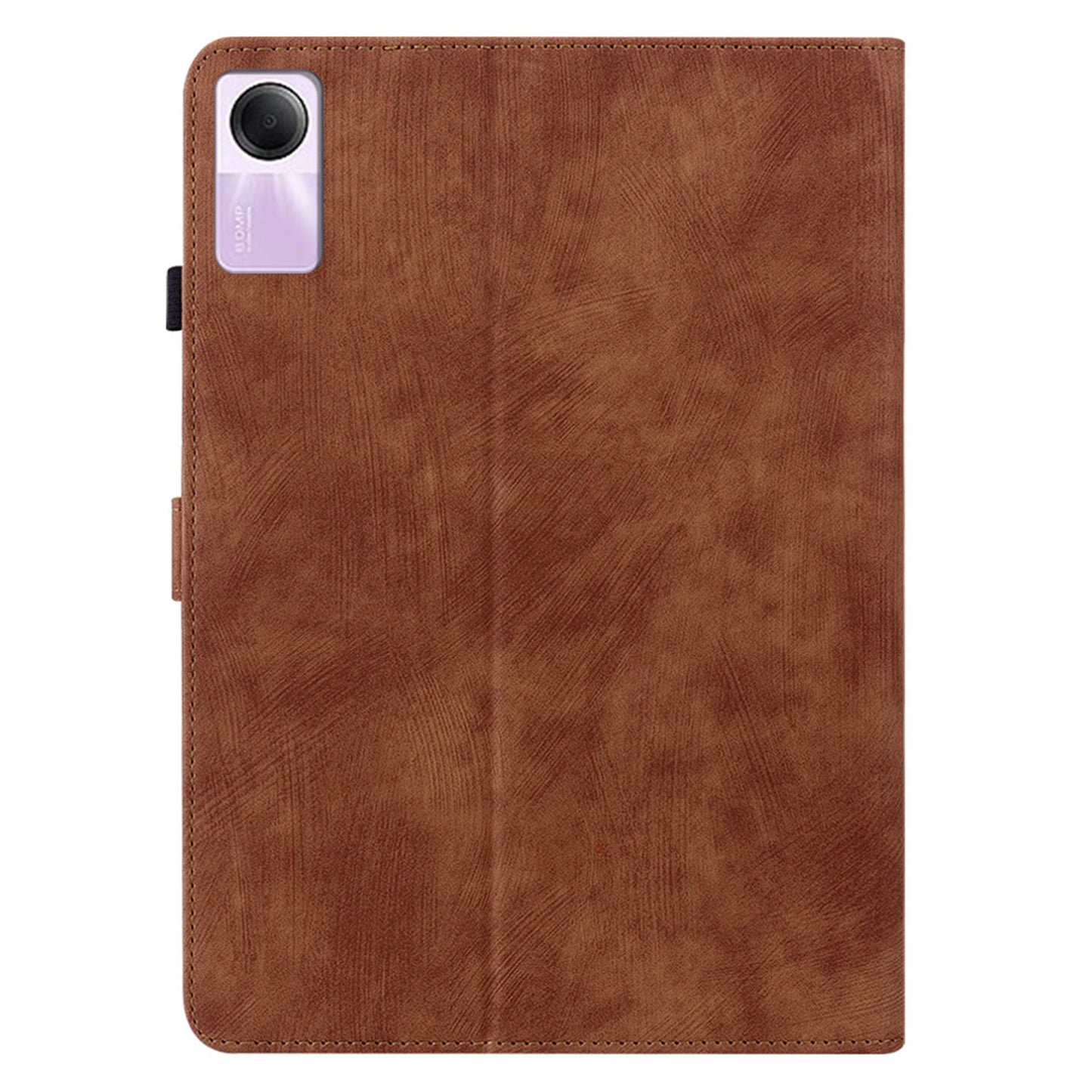For Xiaomi Redmi Pad SE Cover Cute Tiger Imprint Leather Tablet Case with Card Slots