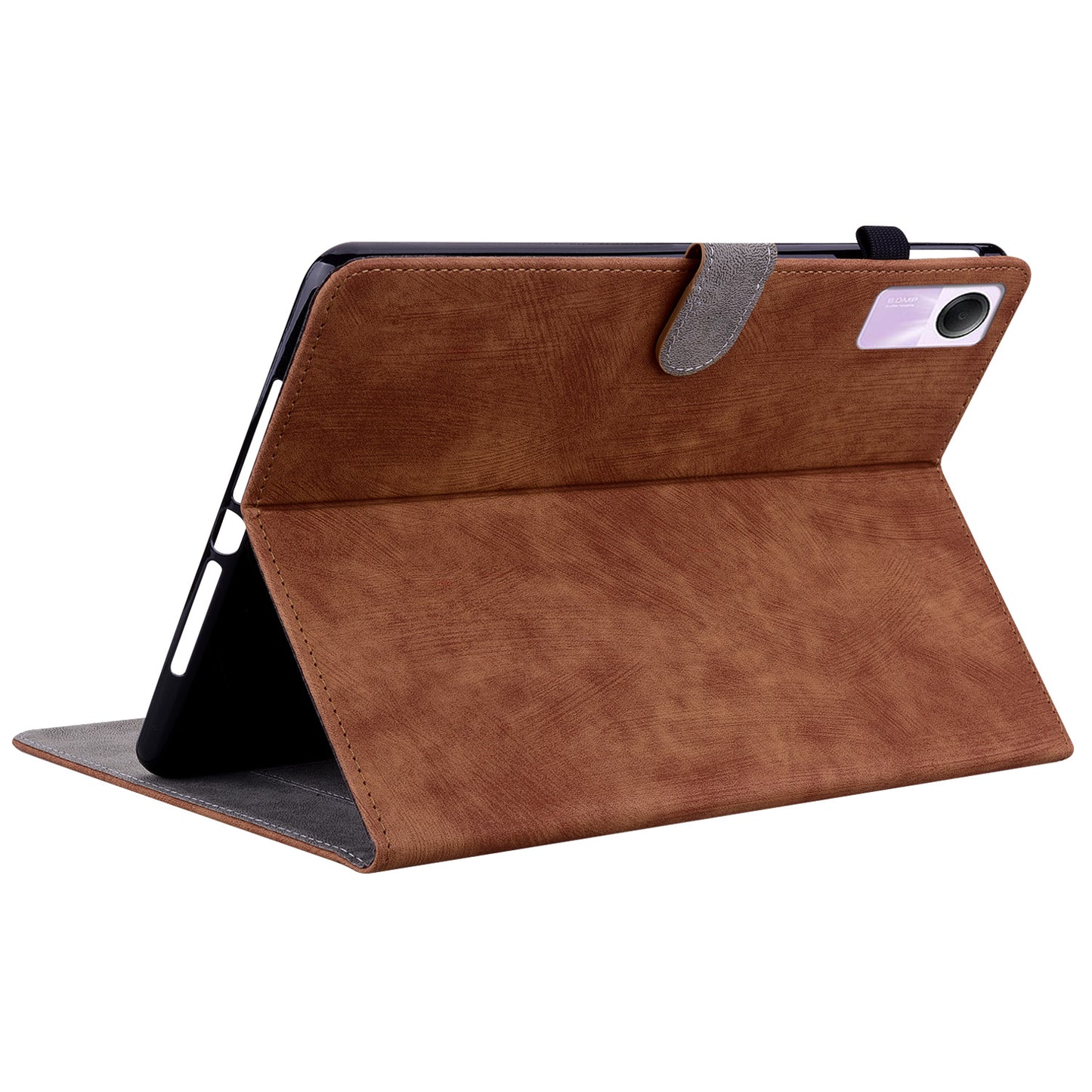 For Xiaomi Redmi Pad SE Cover Cute Tiger Imprint Leather Tablet Case with Card Slots
