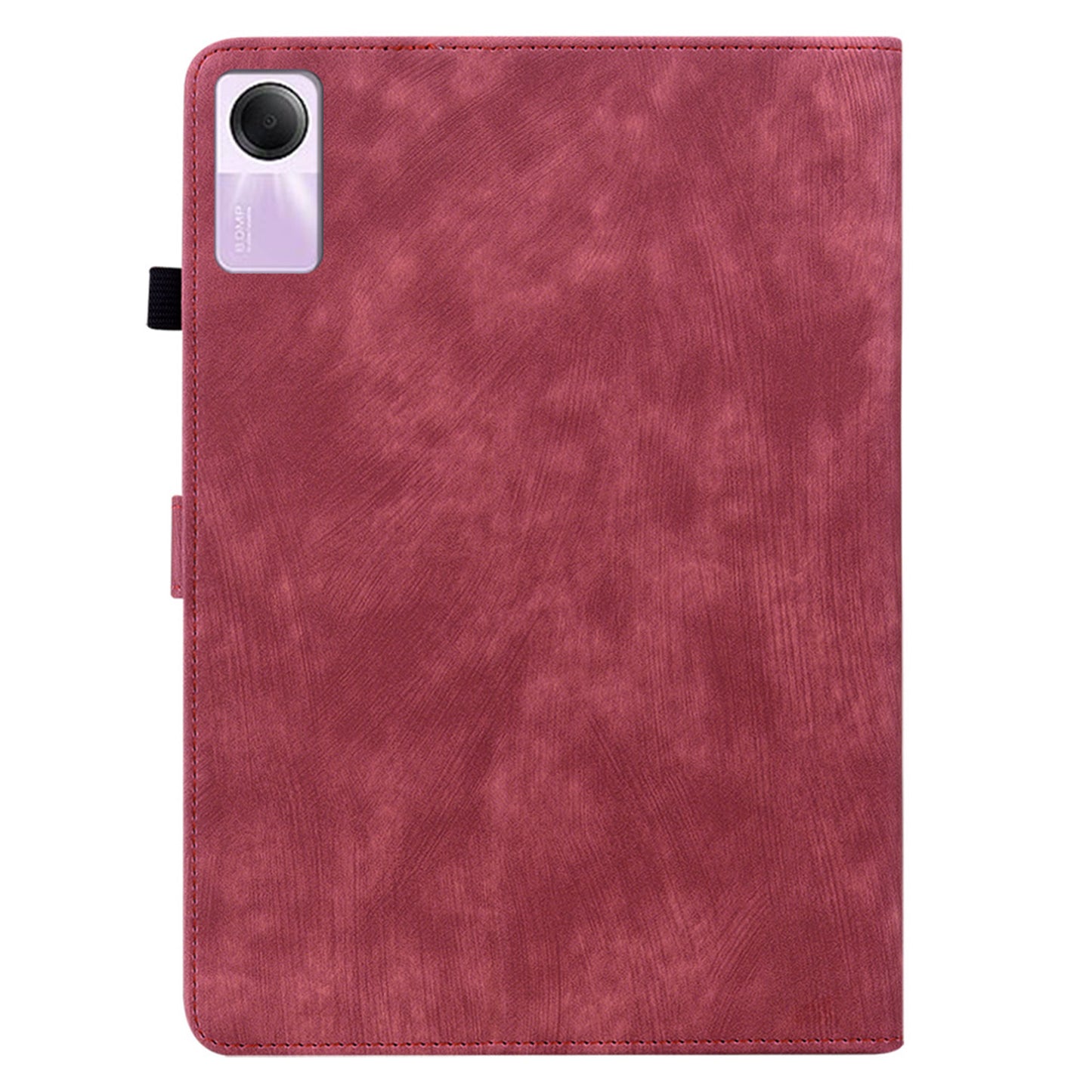 For Xiaomi Redmi Pad SE Cover Cute Tiger Imprint Leather Tablet Case with Card Slots