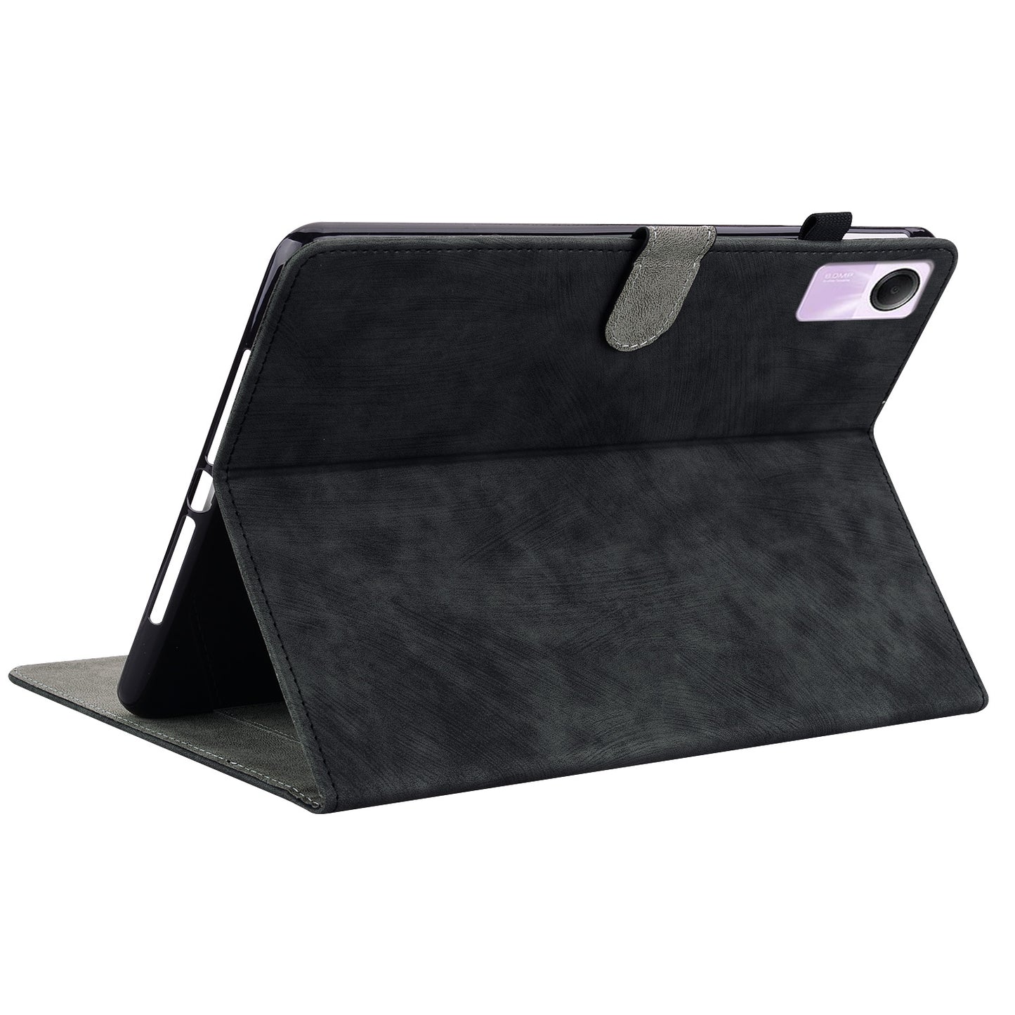 For Xiaomi Redmi Pad SE Cover Cute Tiger Imprint Leather Tablet Case with Card Slots