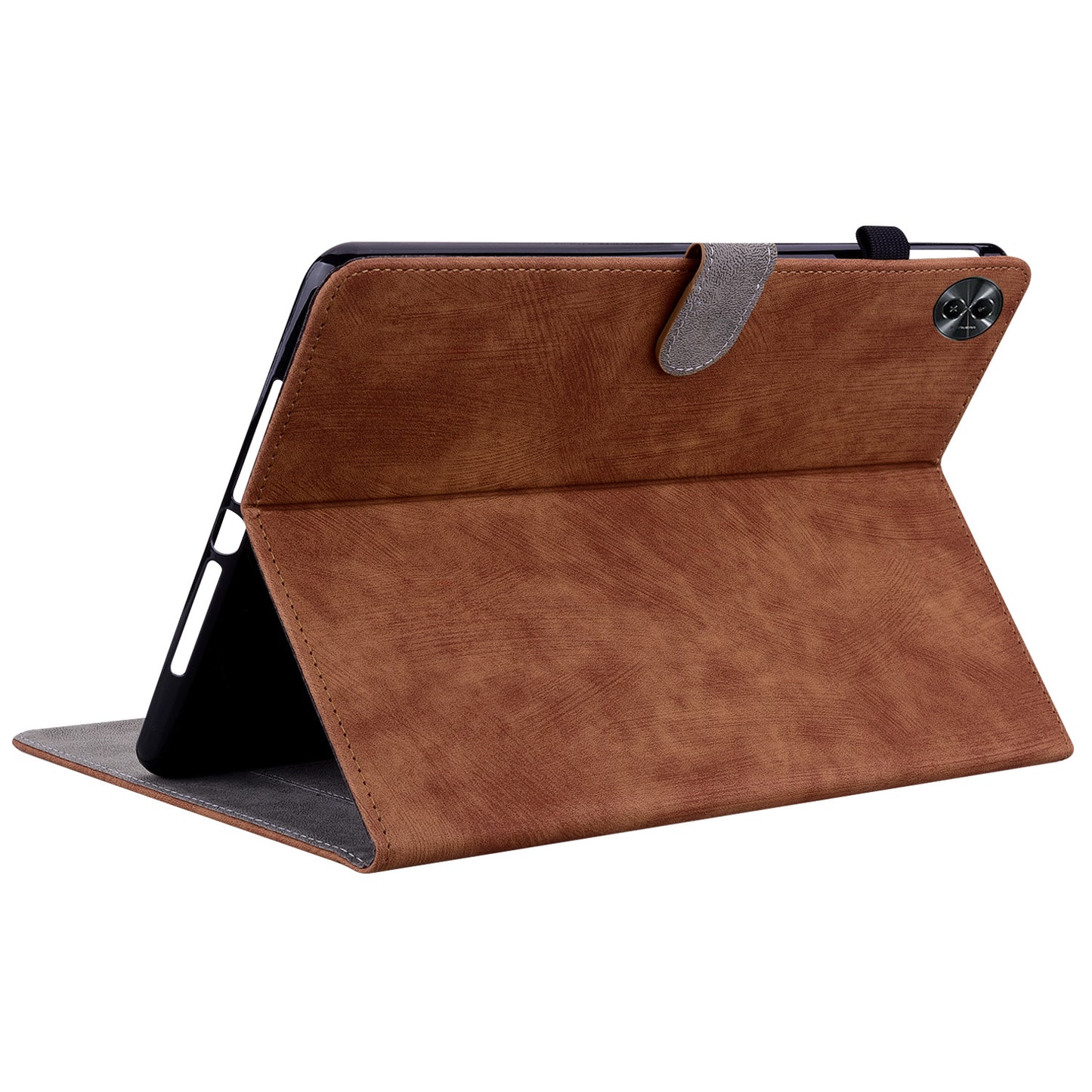 For Realme Pad 2 PU Leather Case Imprinted Card Holder Tablet Stand Cover