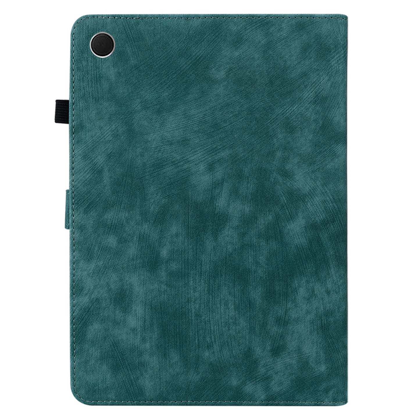 For Samsung Galaxy Tab A9 Leather Cover Cute Tiger Imprint Adjustable Stand Tablet Case