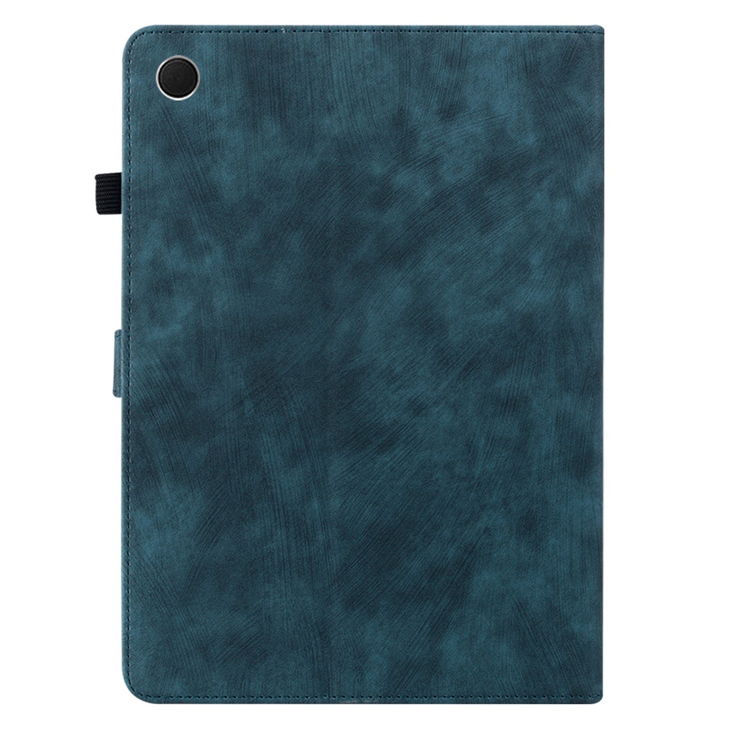 For Samsung Galaxy Tab A9 Leather Cover Cute Tiger Imprint Adjustable Stand Tablet Case