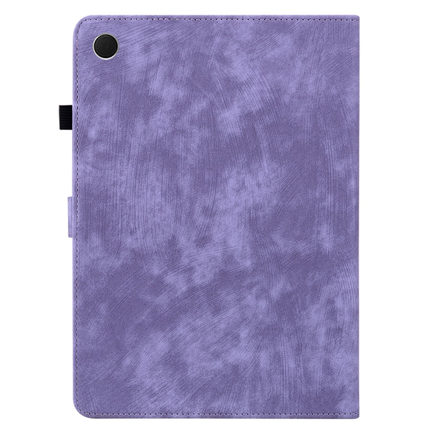 For Samsung Galaxy Tab A9 Leather Cover Cute Tiger Imprint Adjustable Stand Tablet Case