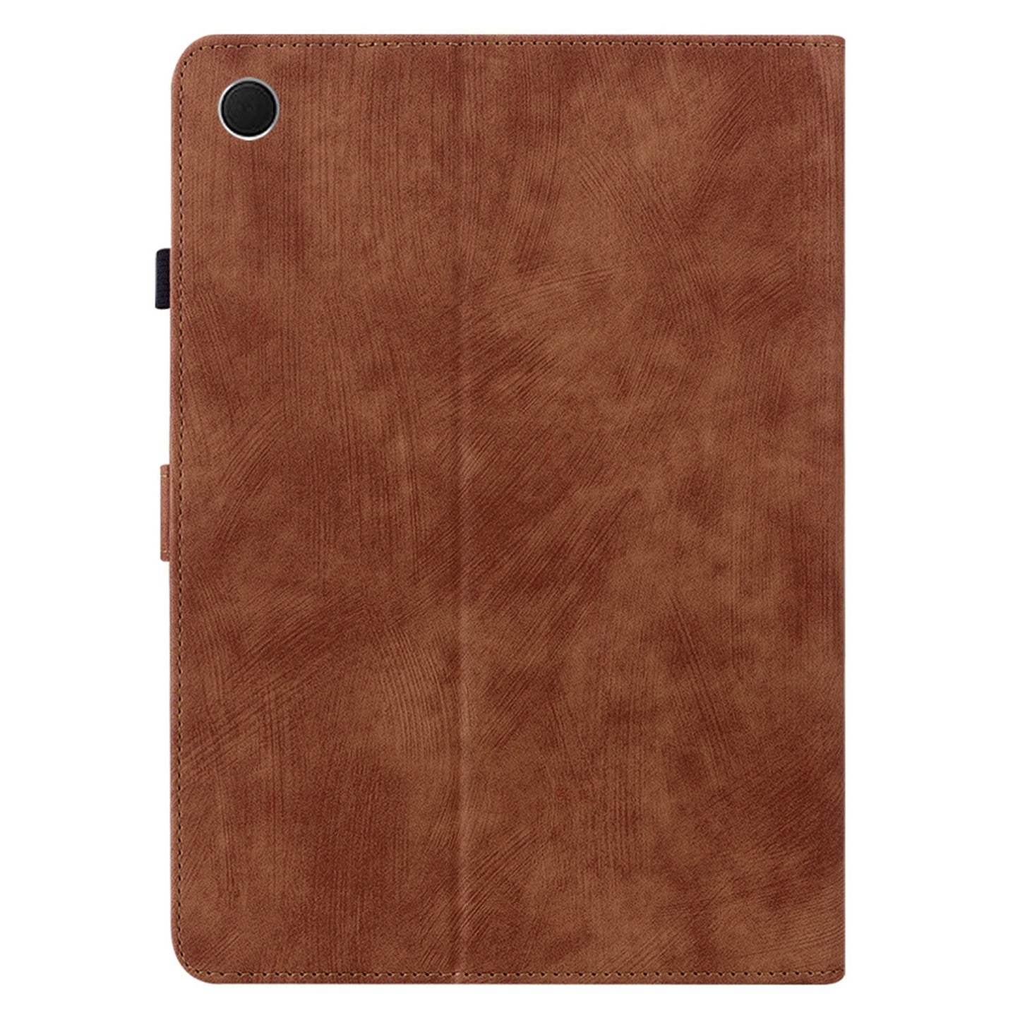 For Samsung Galaxy Tab A9 Leather Cover Cute Tiger Imprint Adjustable Stand Tablet Case