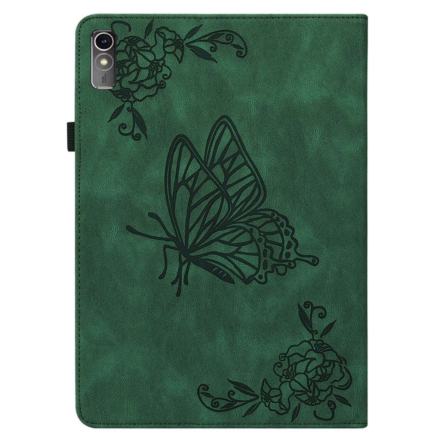For Lenovo Tab M10 5G PU Leather Case Stand Card Holder Imprinted Tablet Cover