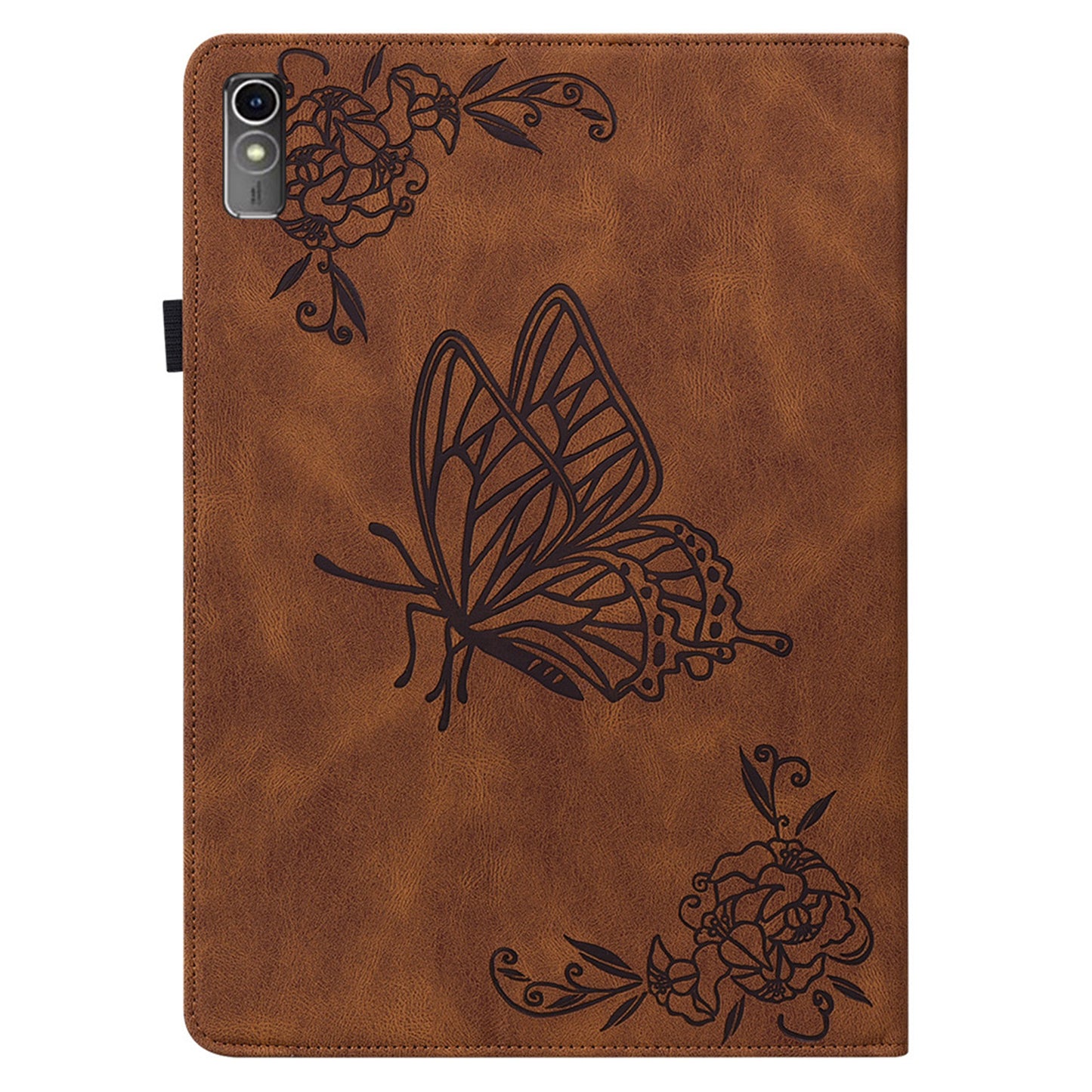 For Lenovo Tab M10 5G PU Leather Case Stand Card Holder Imprinted Tablet Cover