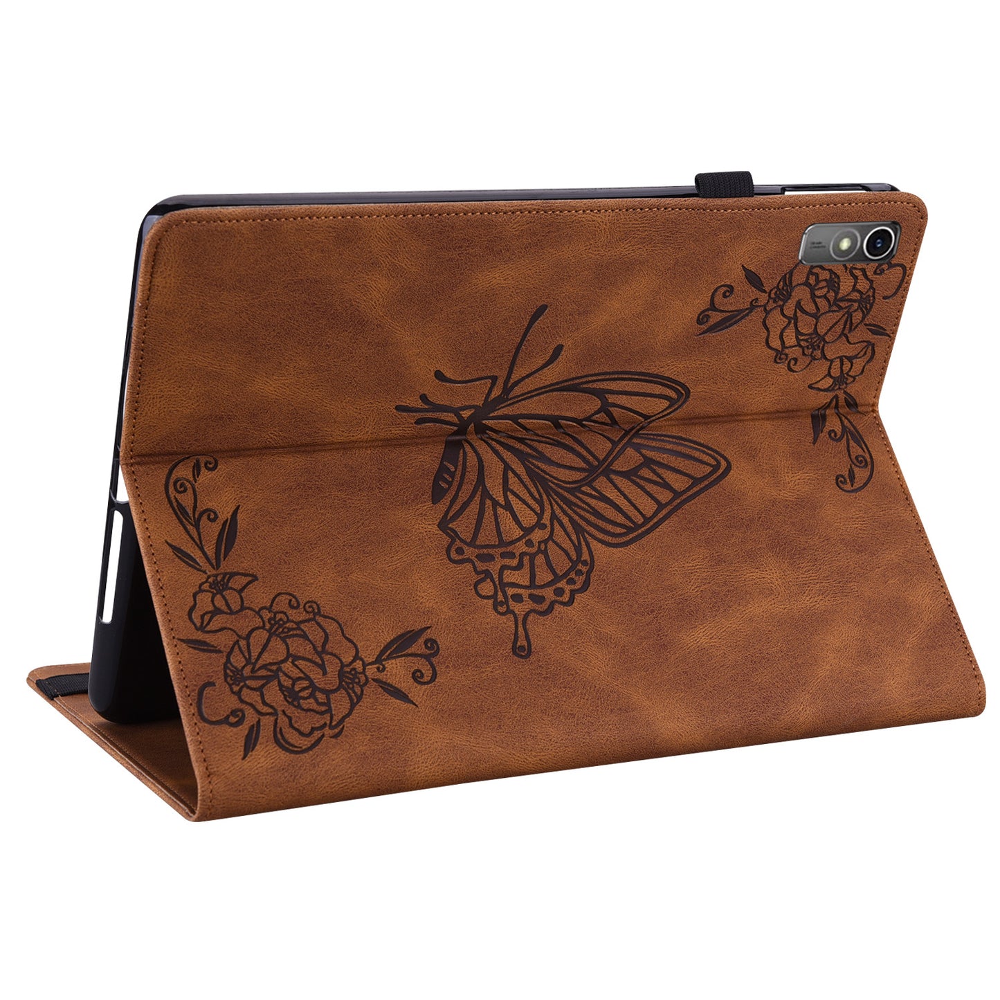 For Lenovo Tab M10 5G PU Leather Case Stand Card Holder Imprinted Tablet Cover