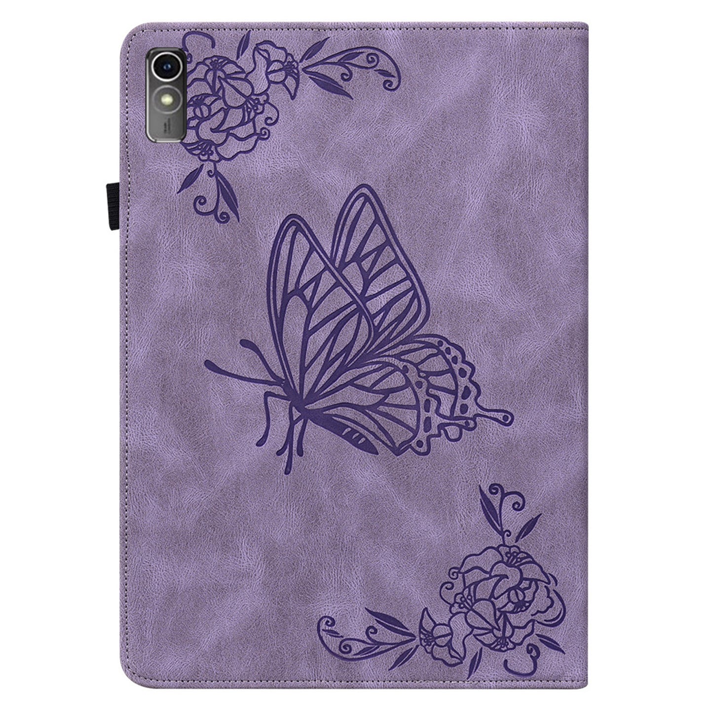 For Lenovo Tab M10 5G PU Leather Case Stand Card Holder Imprinted Tablet Cover