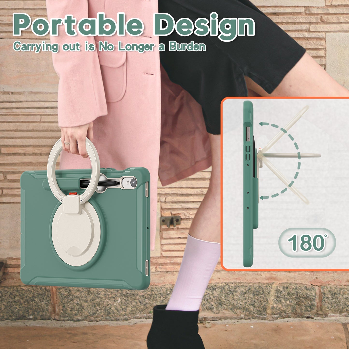 For Samsung Galaxy Tab S9 FE / S7 T870 / S8 X700 / S9 X710 Case Kickstand Tablet Cover with Pen Slot