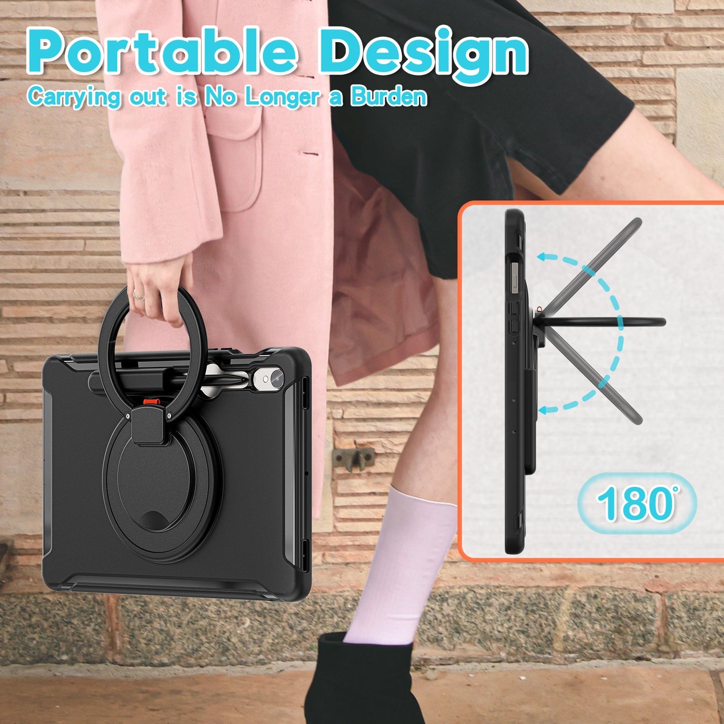 For Samsung Galaxy Tab S9 FE / S7 T870 / S8 X700 / S9 X710 Case Kickstand Tablet Cover with Pen Slot
