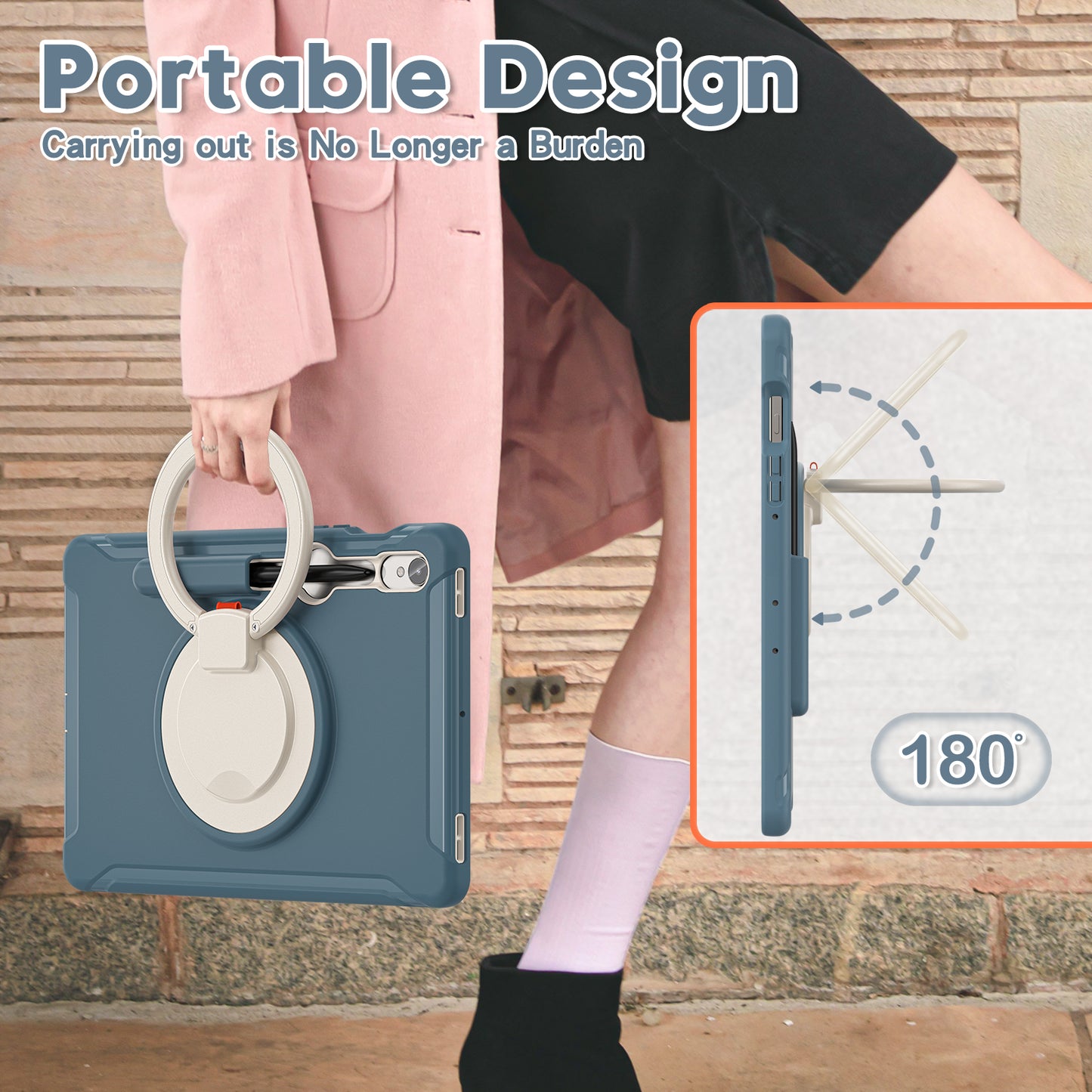 For Samsung Galaxy Tab S9 FE / S7 T870 / S8 X700 / S9 X710 Case Kickstand Tablet Cover with Pen Slot