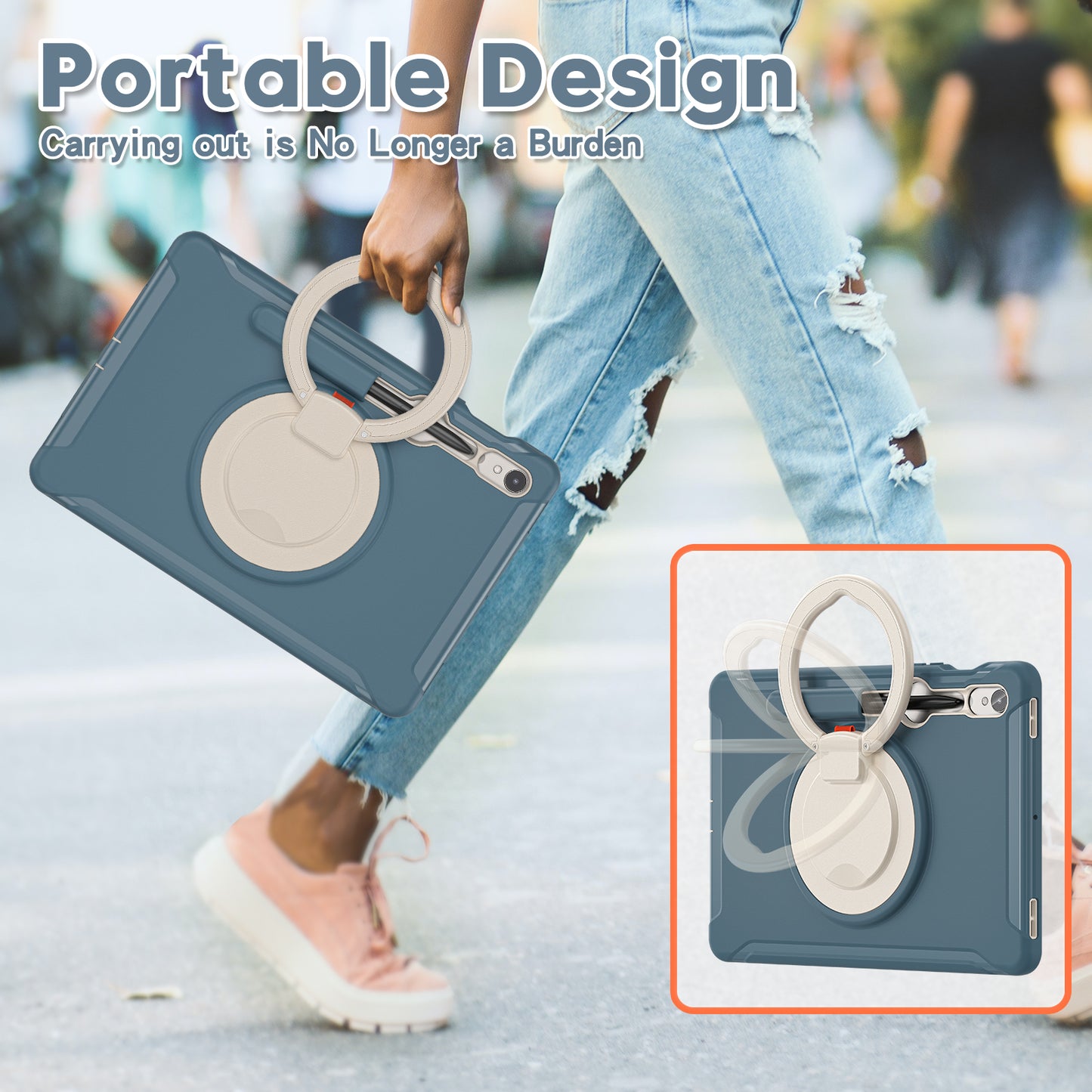 For Samsung Galaxy Tab S9 FE / S7 T870 / S8 X700 / S9 X710 Case Kickstand Tablet Cover with Pen Slot