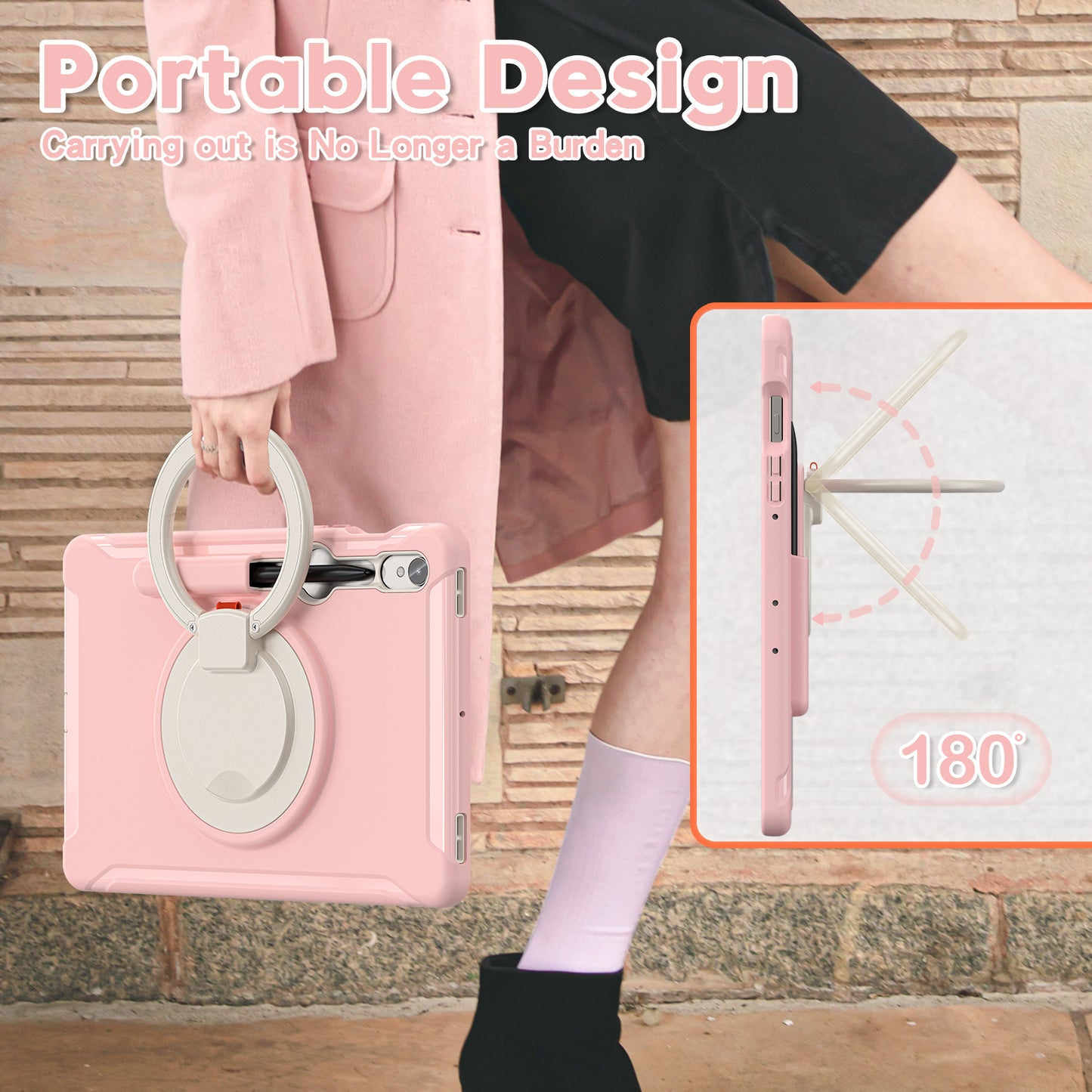 For Samsung Galaxy Tab S9 FE / S7 T870 / S8 X700 / S9 X710 Case Kickstand Tablet Cover with Pen Slot