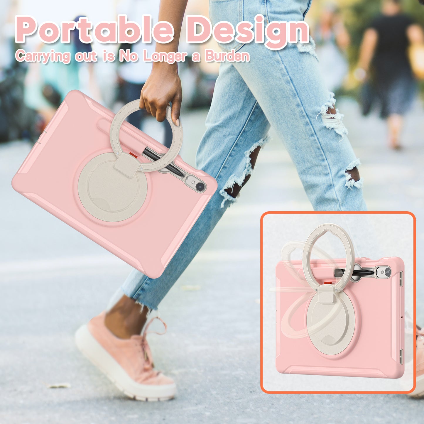 For Samsung Galaxy Tab S9 FE / S7 T870 / S8 X700 / S9 X710 Case Kickstand Tablet Cover with Pen Slot