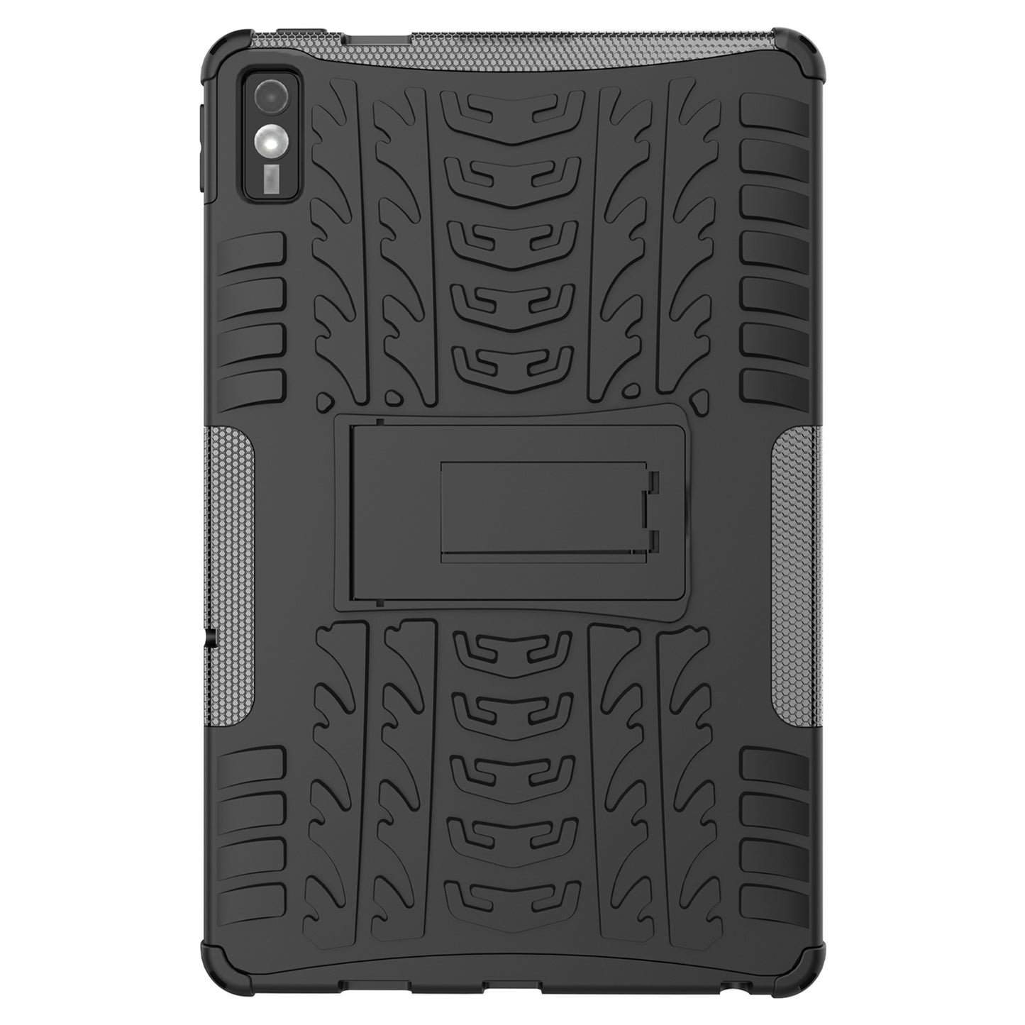 For Lenovo Tab M10 5G Case Tyre Pattern PC+TPU Kickstand Tablet Cover