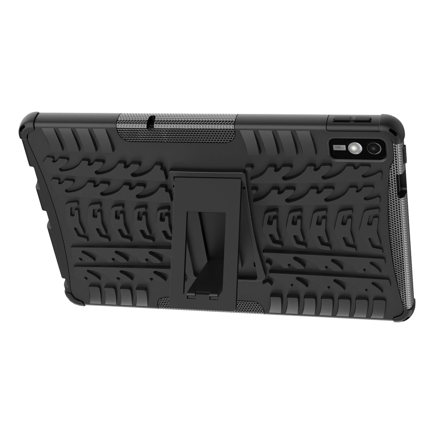 For Lenovo Tab M10 5G Case Tyre Pattern PC+TPU Kickstand Tablet Cover