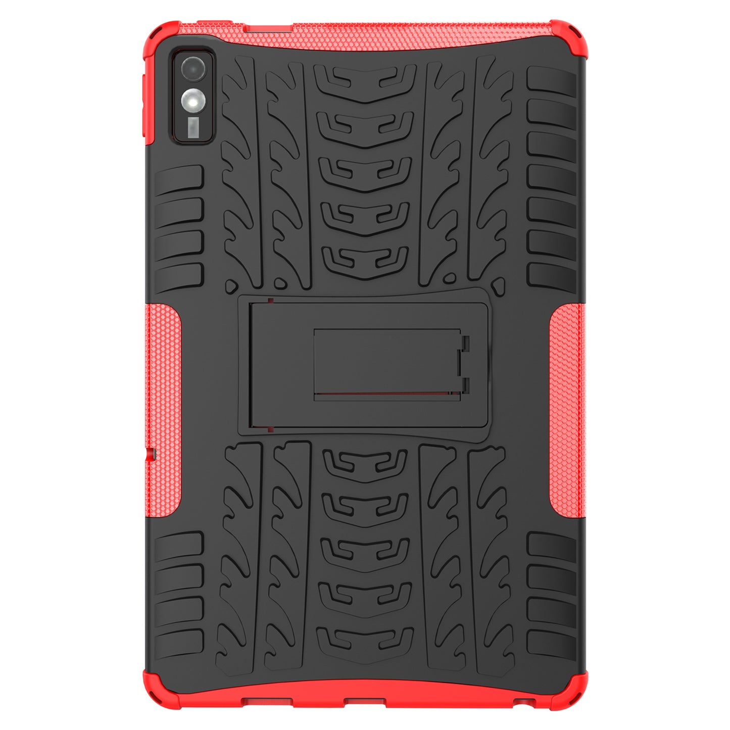 For Lenovo Tab M10 5G Case Tyre Pattern PC+TPU Kickstand Tablet Cover